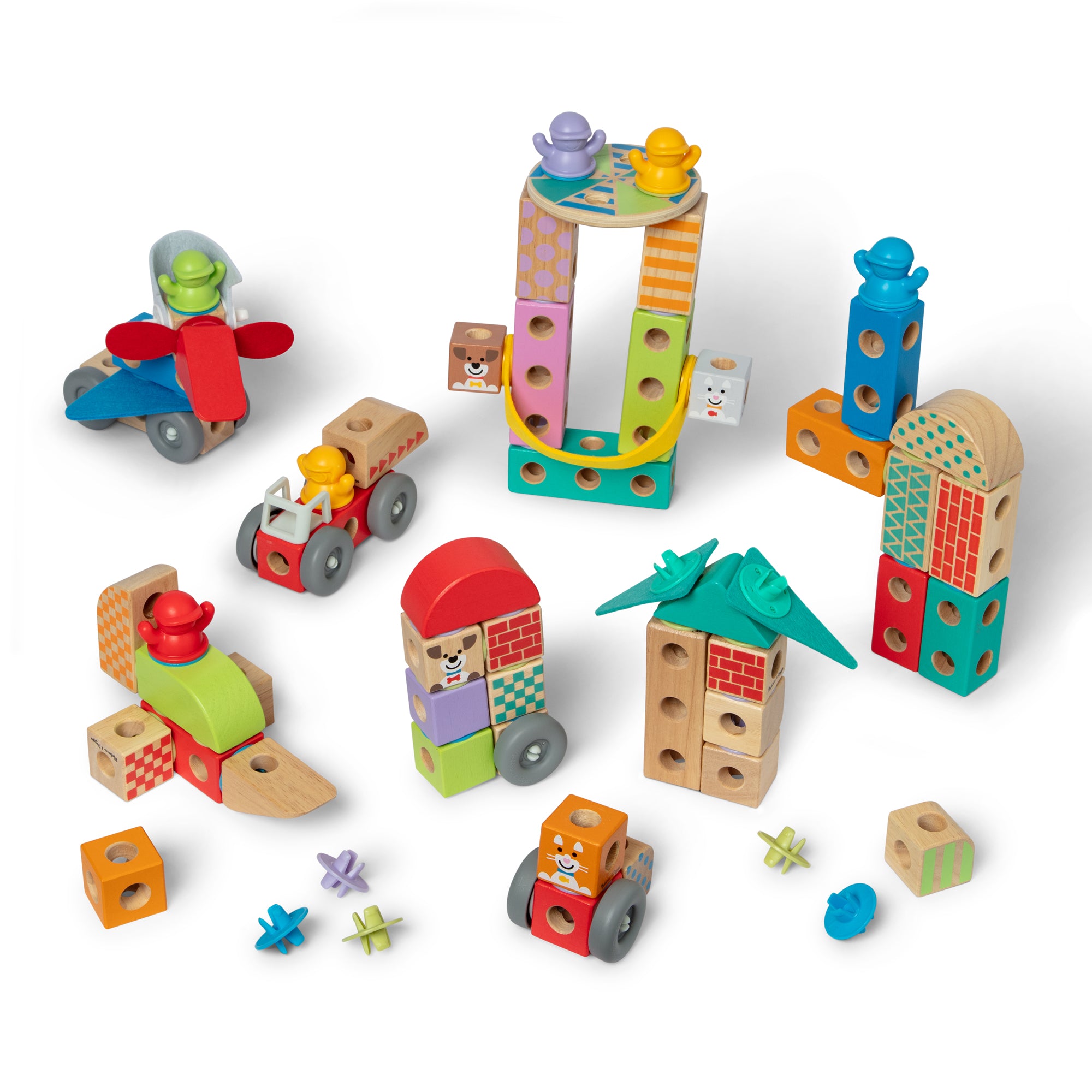 Melissa & Doug Blockables? All Around Town Gift Bundle - Image 3