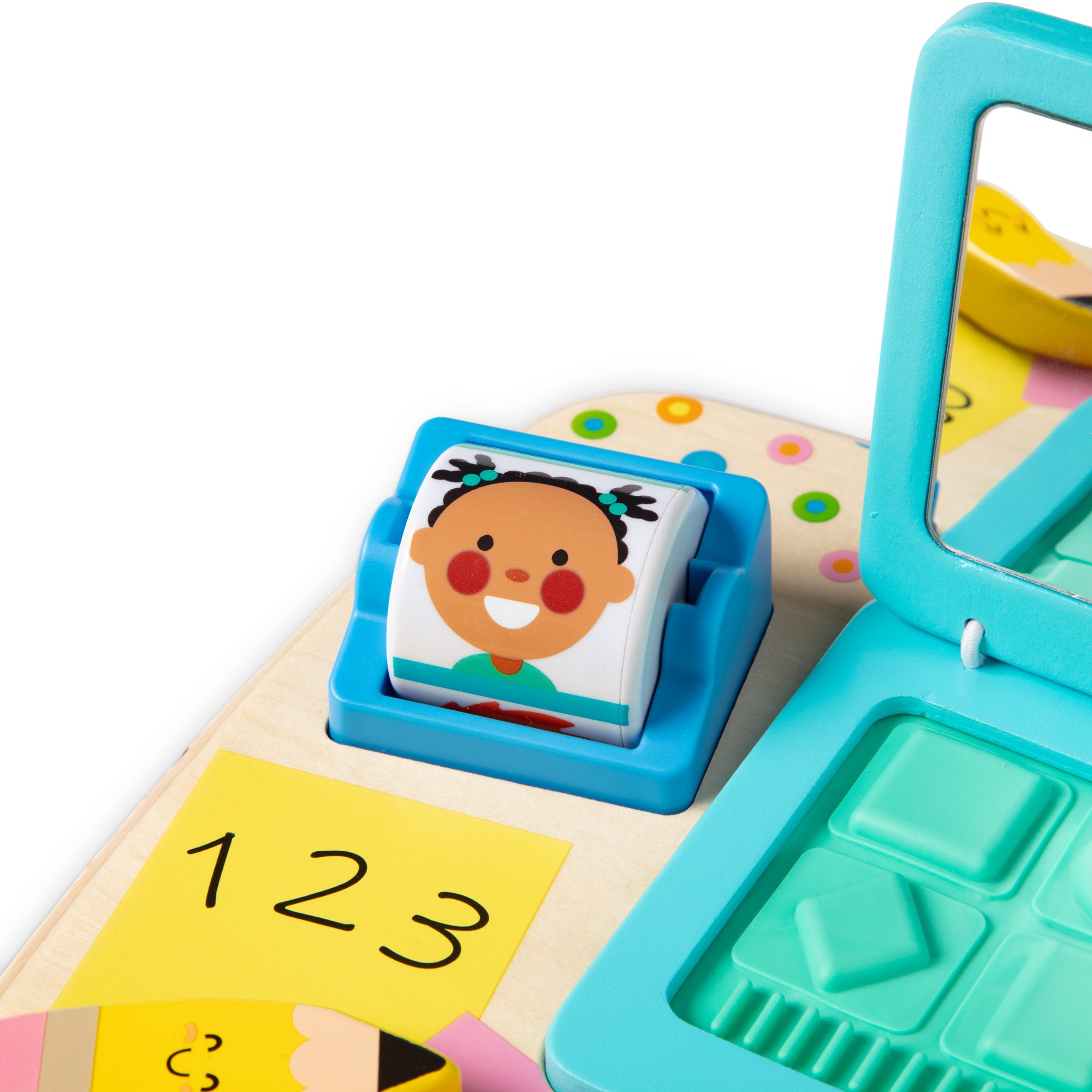 Melissa & Doug Wooden Work & Play Desktop Activity Board - Image 4