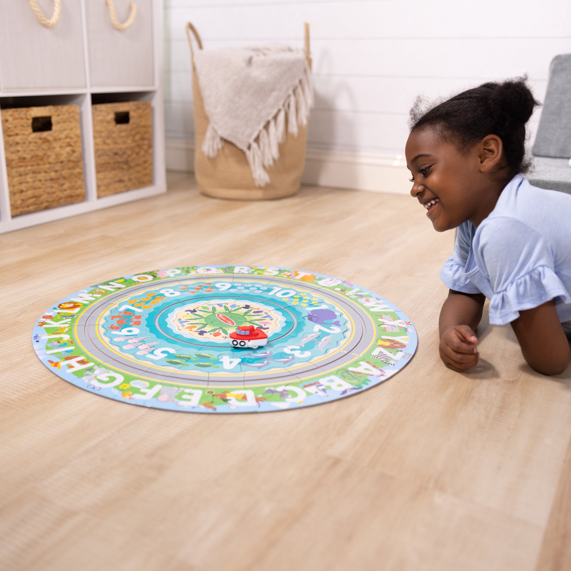 Melissa & Doug Round the Shore Tracks Floor Puzzle ?C 48 Pieces - Image 2