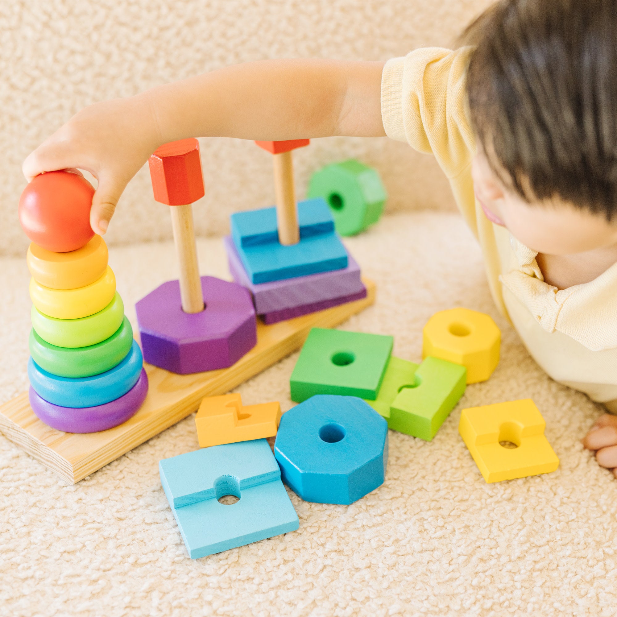 Melissa & Doug Geometric Stacker - Image 2