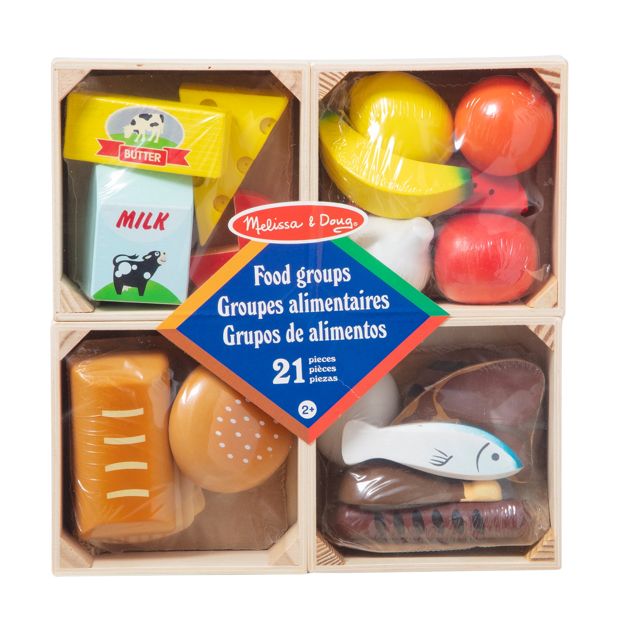 Melissa & Doug Food Groups - Wooden Play Food - Image 3
