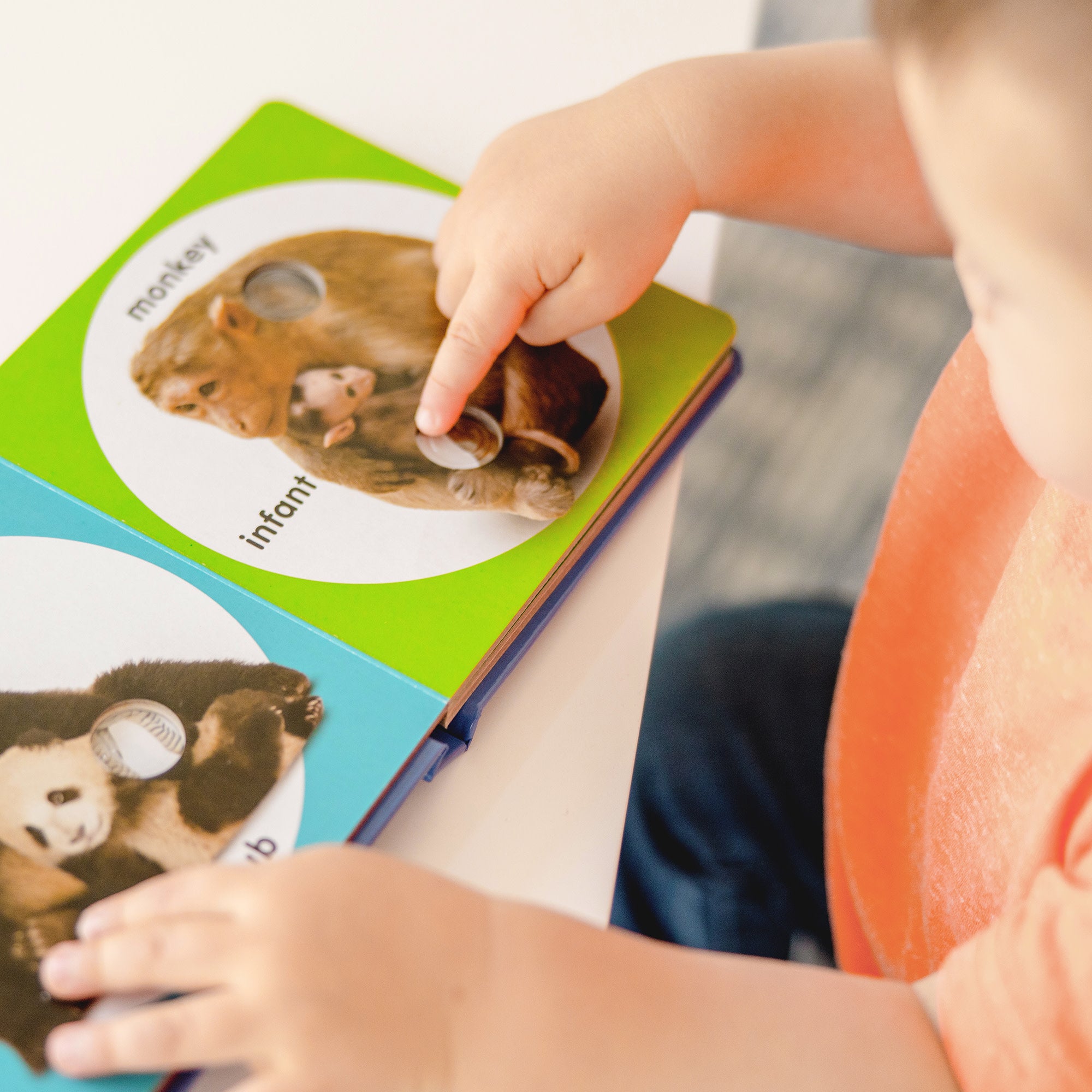Melissa & Doug Poke-a-Dot: Wild Animal Families Board Book - Image 5