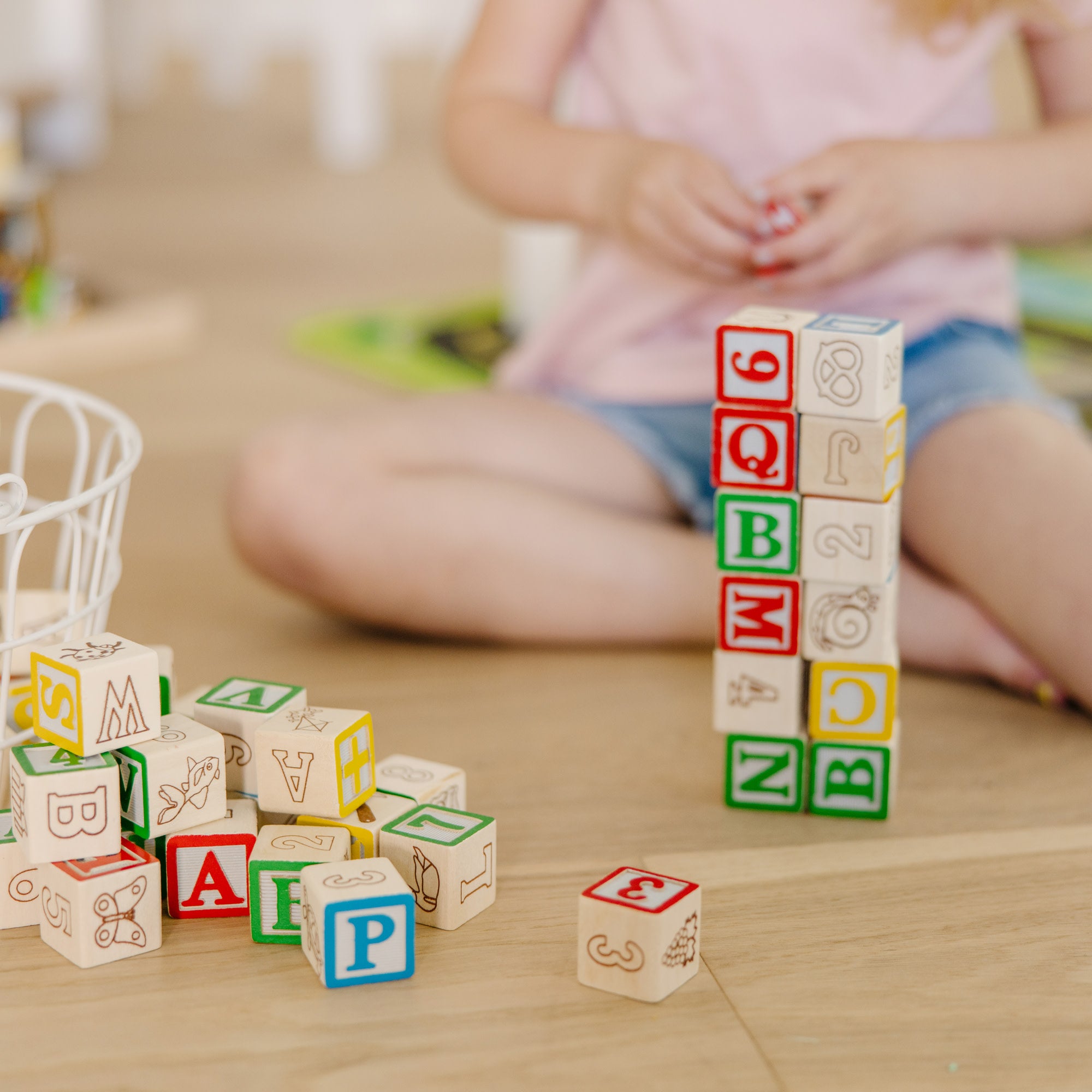 Melissa & Doug Wooden ABC/123 Blocks - Image 6