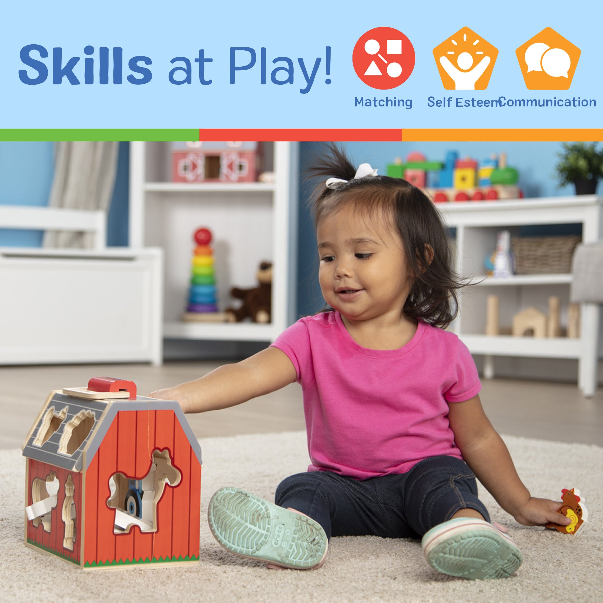 Melissa & Doug Take-Along Sorting Barn (Copy) - Image 5
