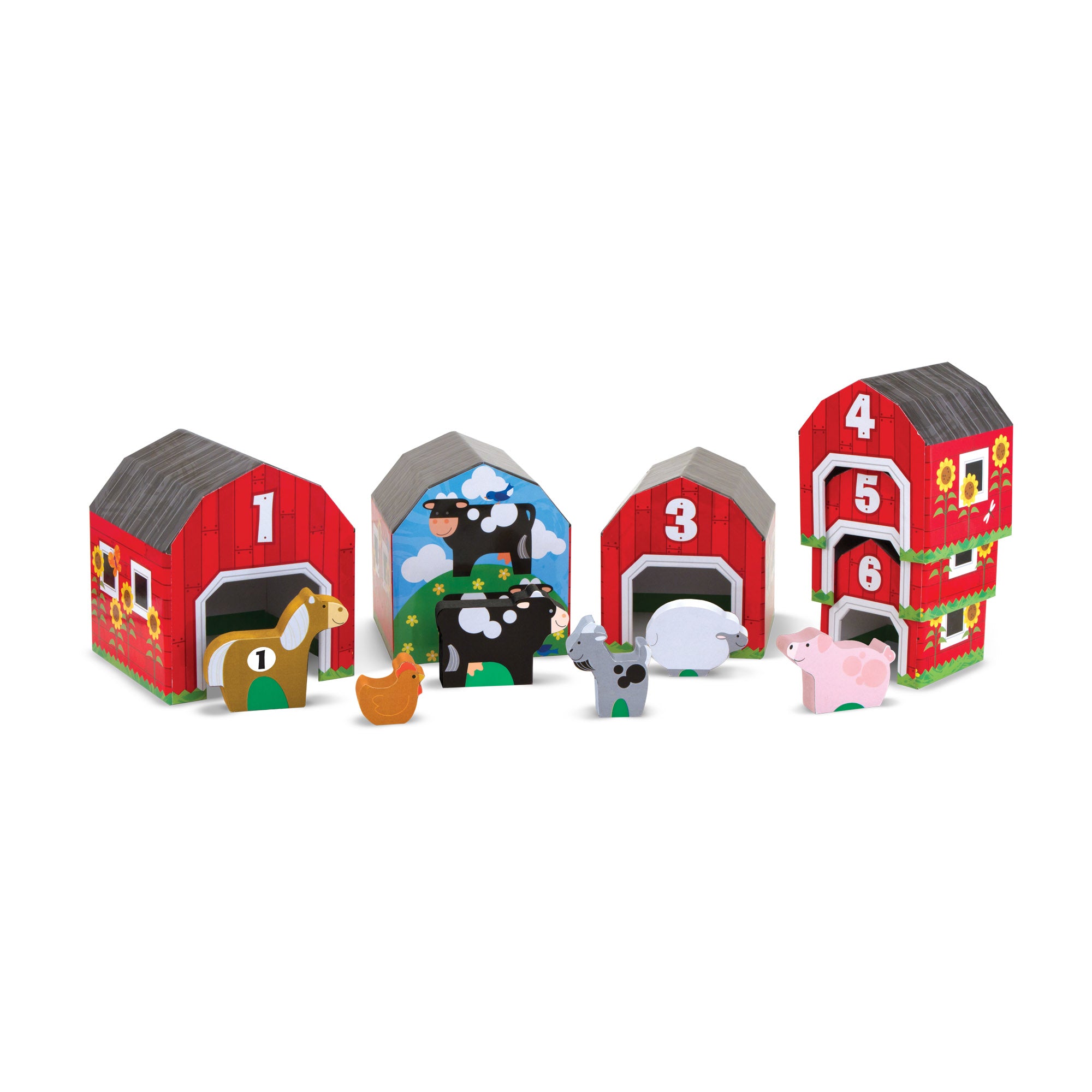 Melissa & Doug Nesting & Sorting Barns & Animals - Image 9