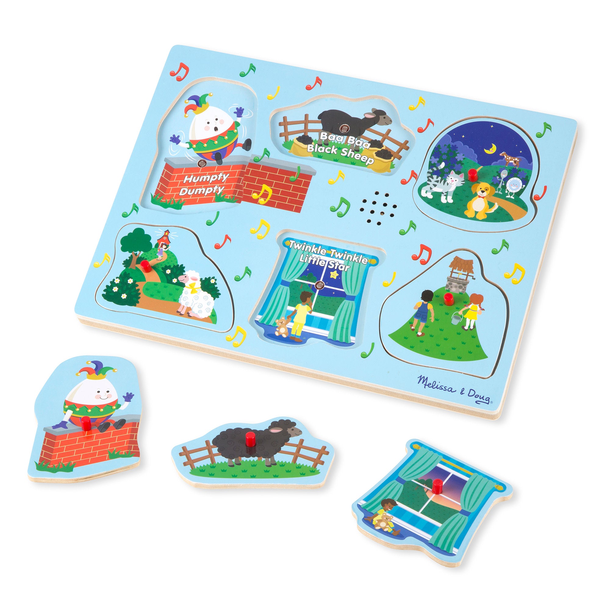 Melissa & Doug Nursery Rhymes 2 Sound Puzzle - 6 PIeces - Image 3