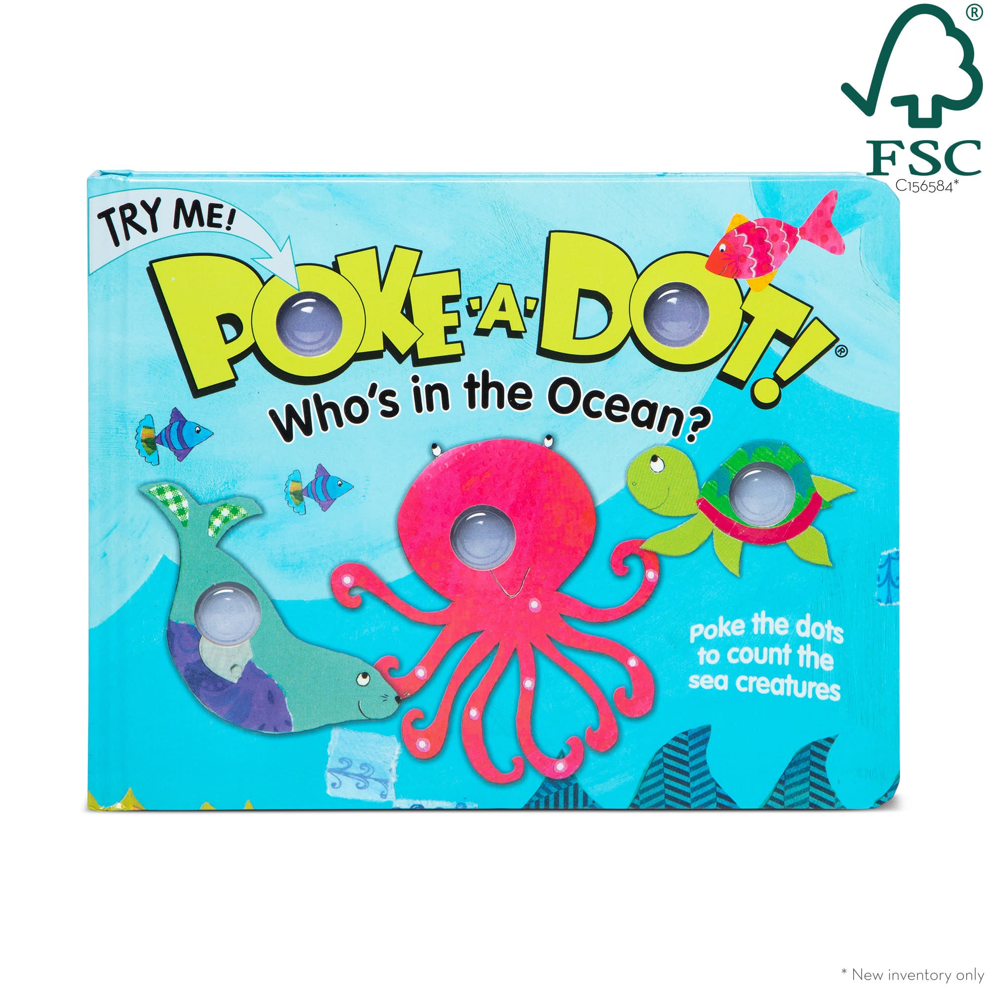Melissa & Doug Poke-a-Dot: Who??s in the Ocean? Board Book - Image 3