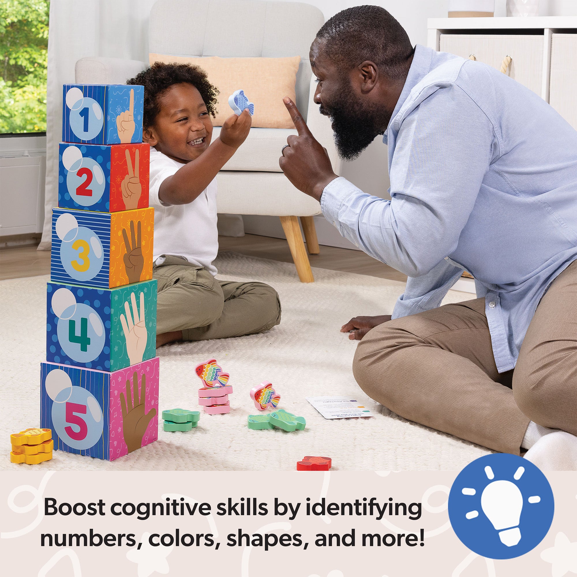 Melissa & Doug Ms. Rachel? Sort & Count Nesting Blocks - Image 7