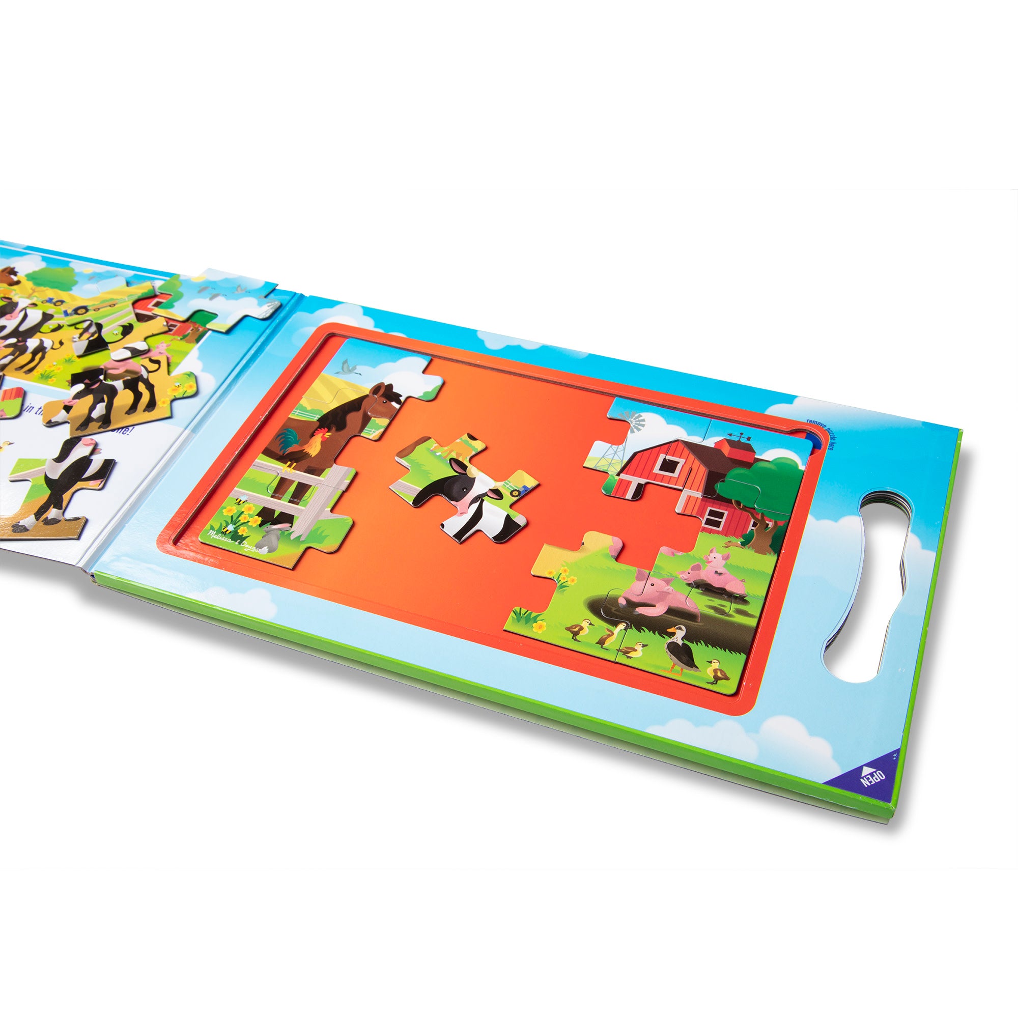 Melissa & Doug Take-Along Magnetic Jigsaw Puzzles ?C On the Farm - Image 4