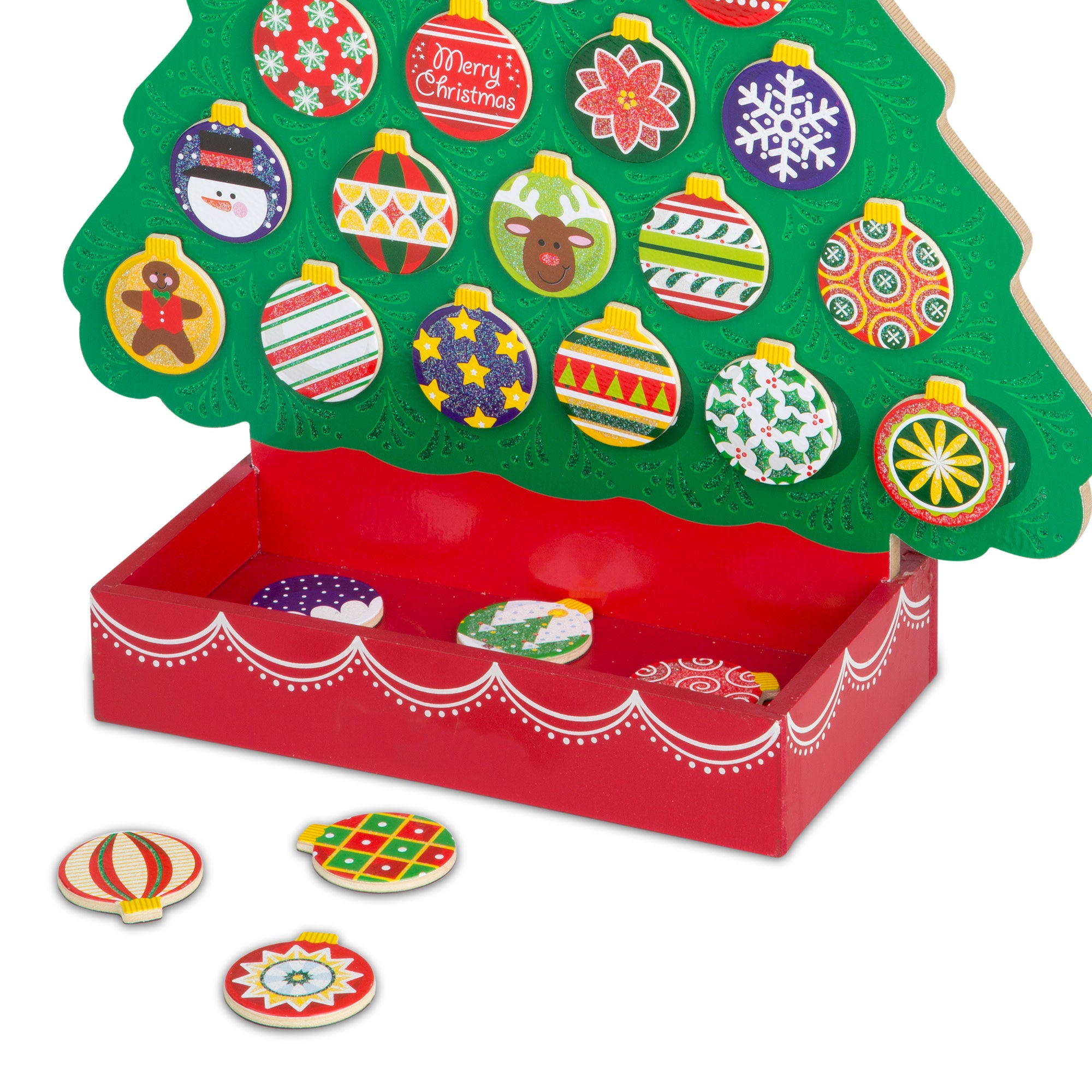 Melissa & Doug Countdown to Christmas Wooden Seasonal Calendar - Image 4