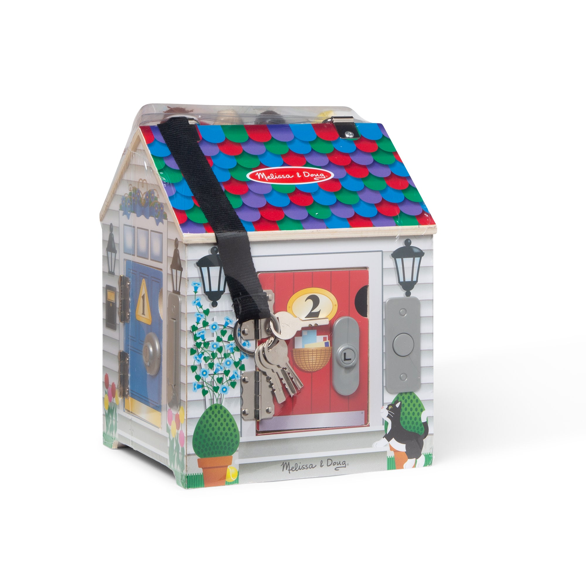 Melissa & Doug Wooden Doorbell House - Image 8