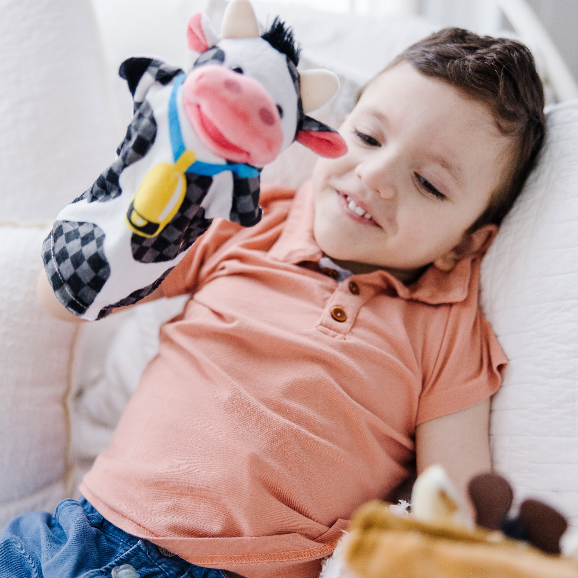 Melissa & Doug Hand Puppet 2-Pack: Farm Friends, Zoo Friends - Image 8