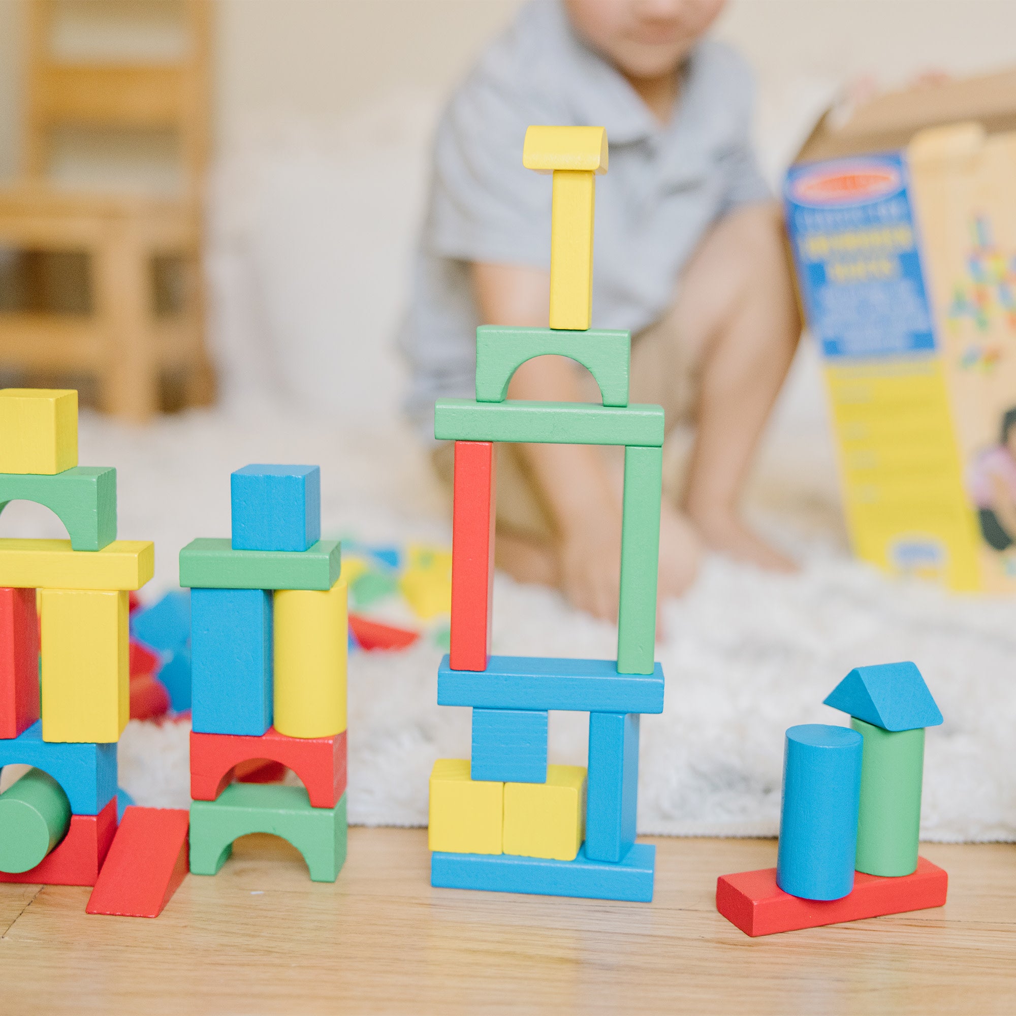 Melissa & Doug 100-Piece Wood Blocks Set - Image 7