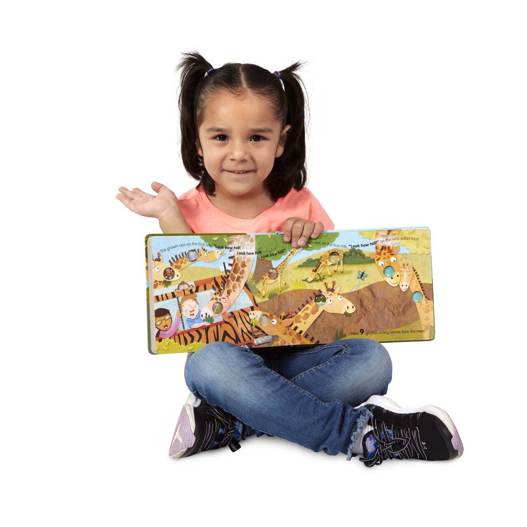 Melissa & Doug Poke-a-Dot: The Wheels on the Bus Wild Safari Board Book - Image 10