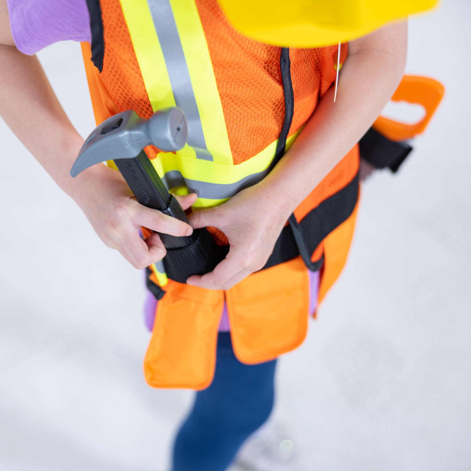Melissa & Doug Construction Worker Costume Role Play Set - Image 6