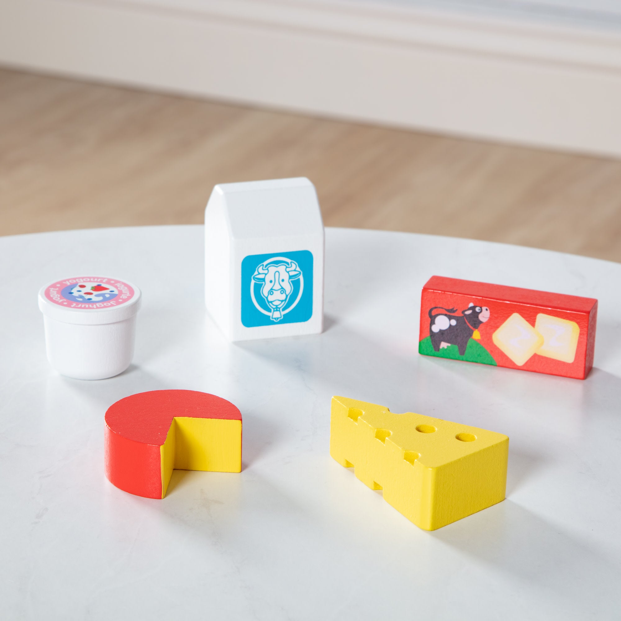 Melissa & Doug Wooden Food Groups Play Set - Dairy - Image 9