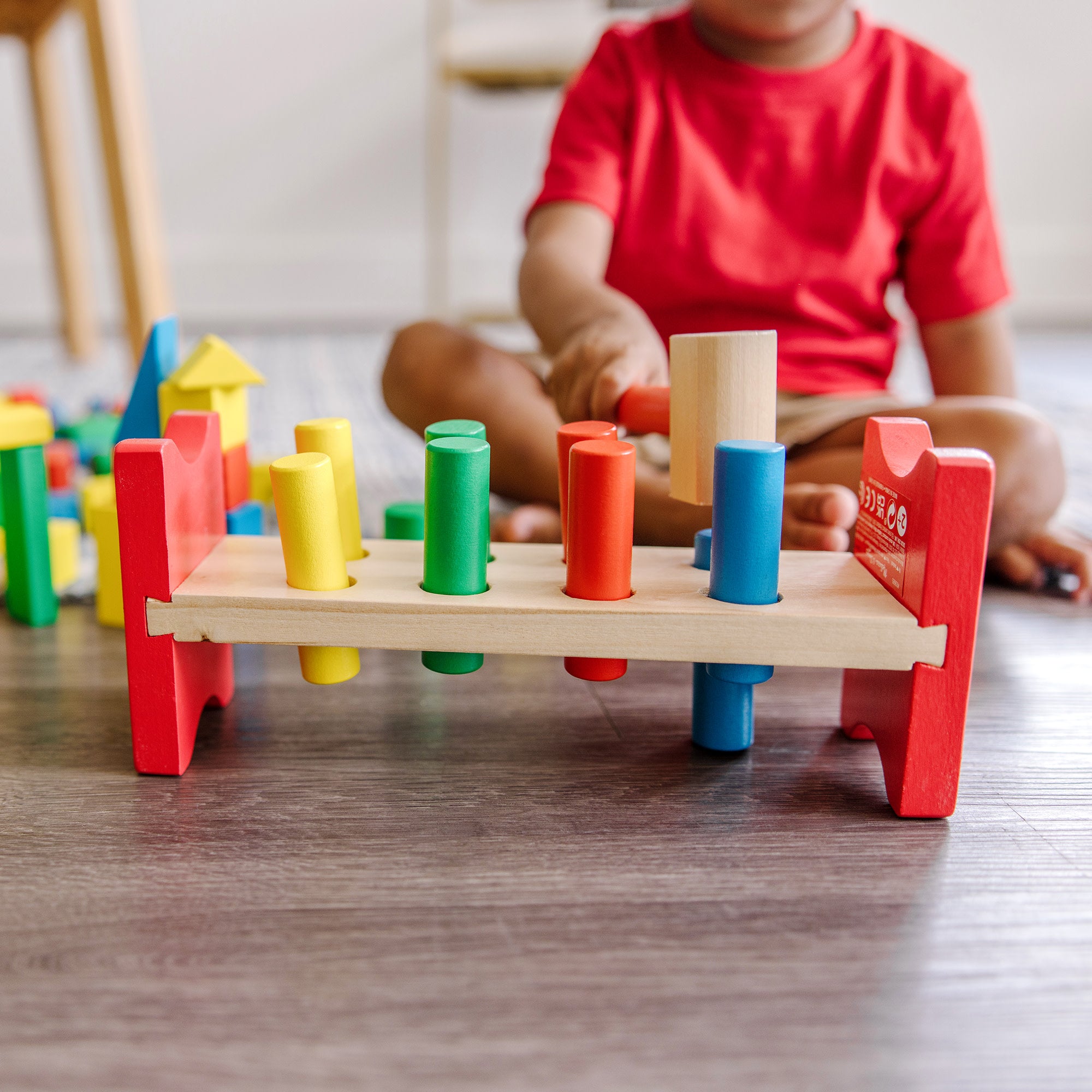 Melissa & Doug Stack, Sort & Pound Wooden Toy Collection - Image 6