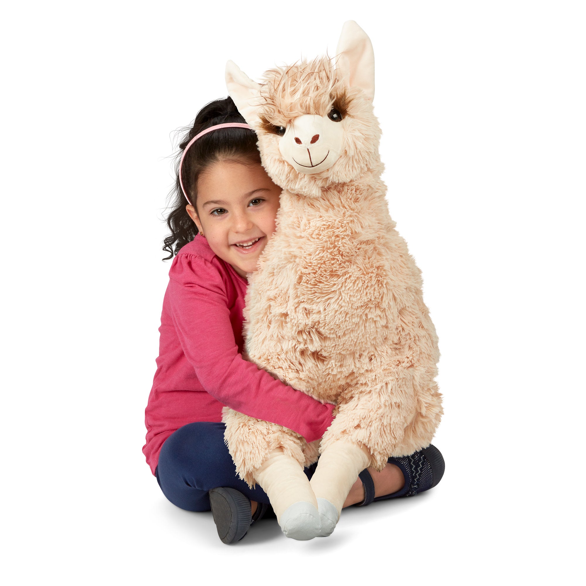 Melissa & Doug Jumbo Llama Stuffed Plush Animal - Image 8