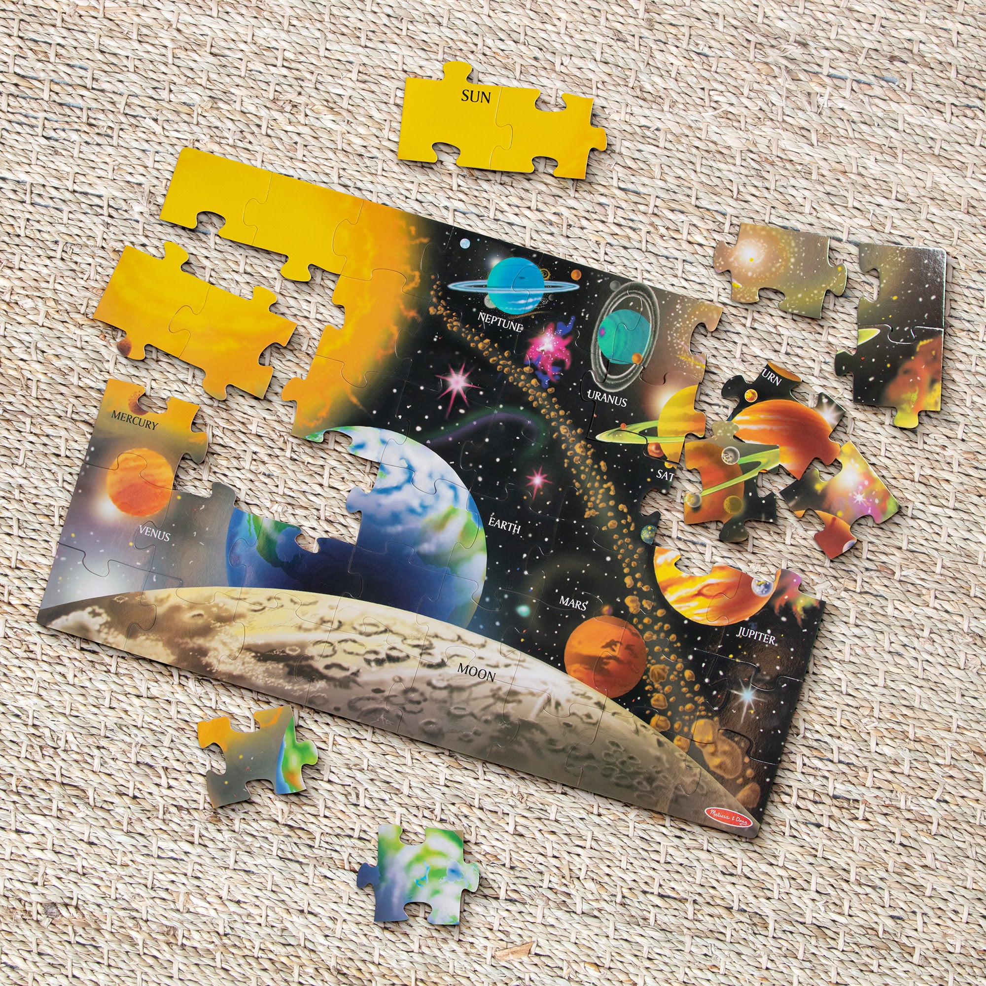 Melissa & Doug Solar System Floor Puzzle - 48 Pieces - Image 9