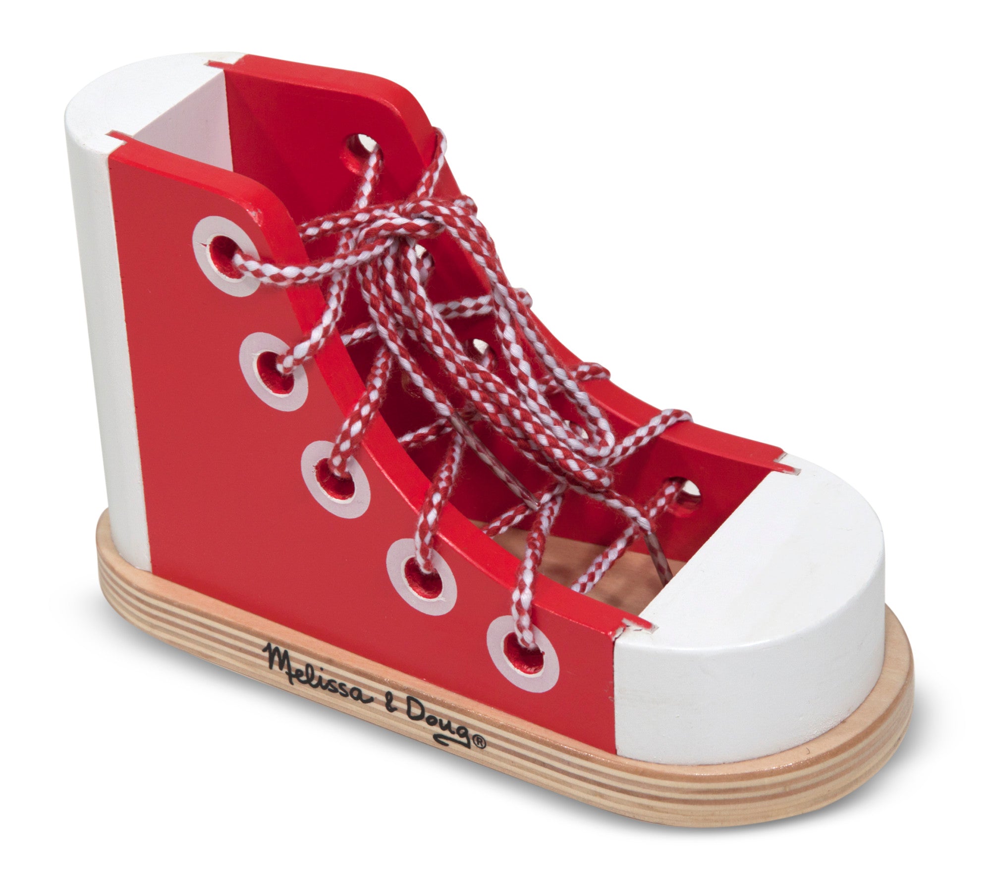 Melissa & Doug Wooden Lacing Shoe - Image 4