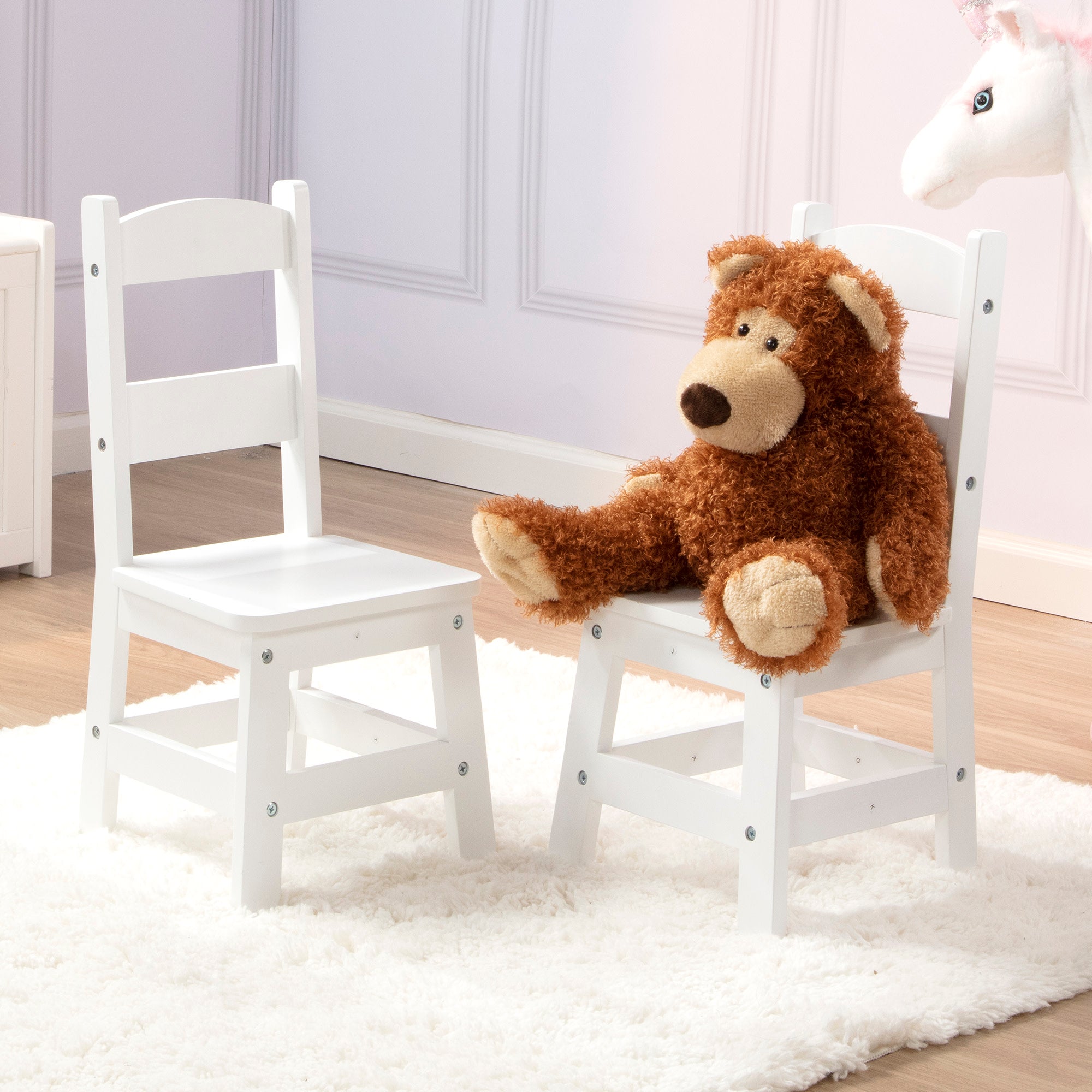 Melissa & Doug Wooden Chair Pair - White - Image 9