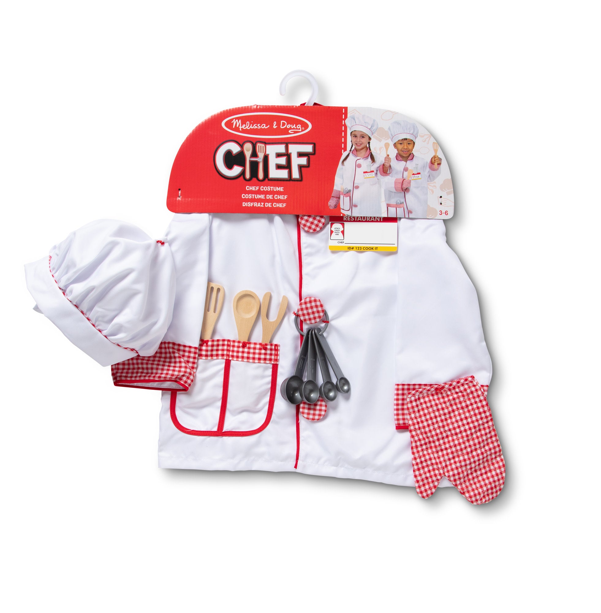 Melissa & Doug Chef Costume Role Play Set - Image 3