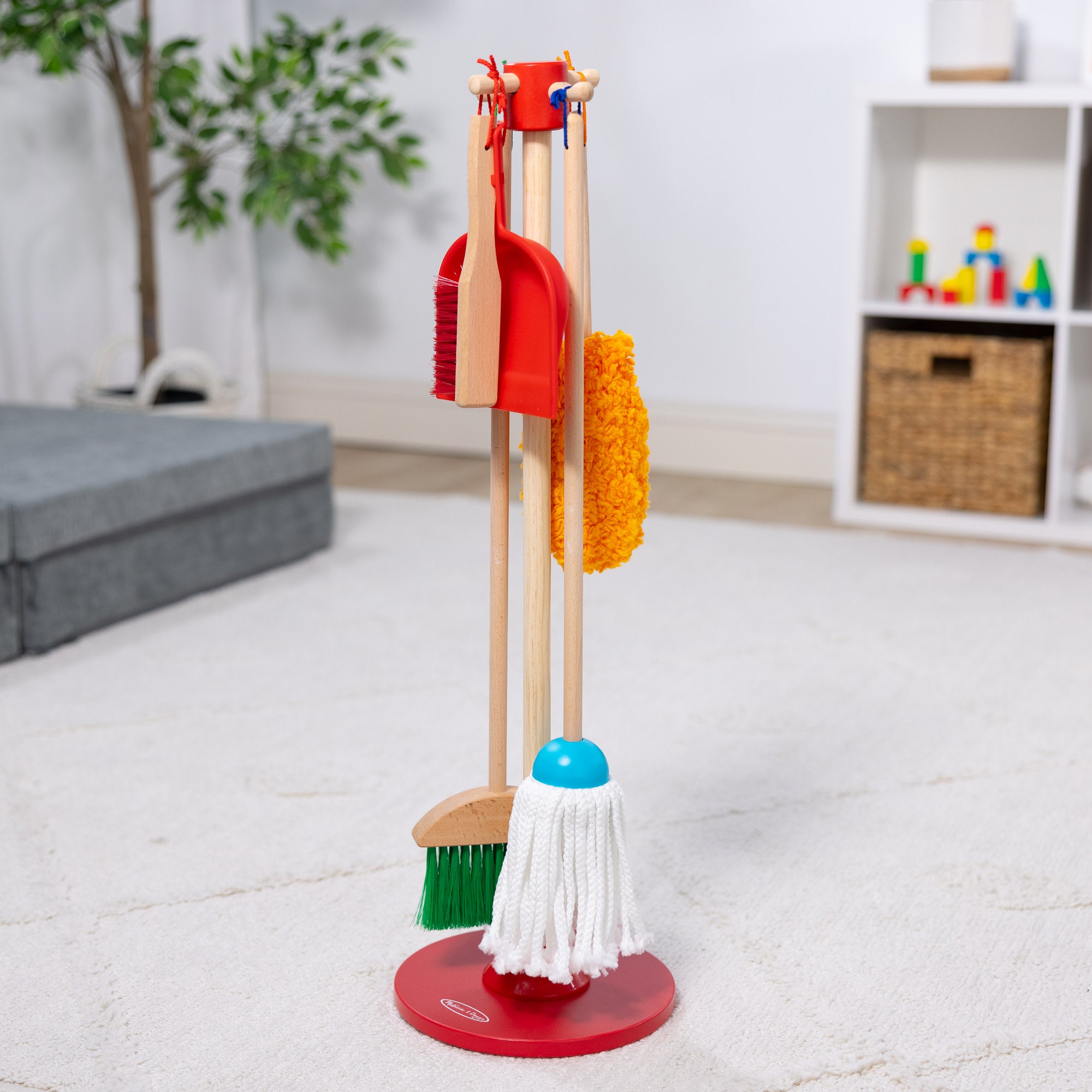 Melissa & Doug Dust! Sweep! Mop! Cleaning Play Set - Image 8