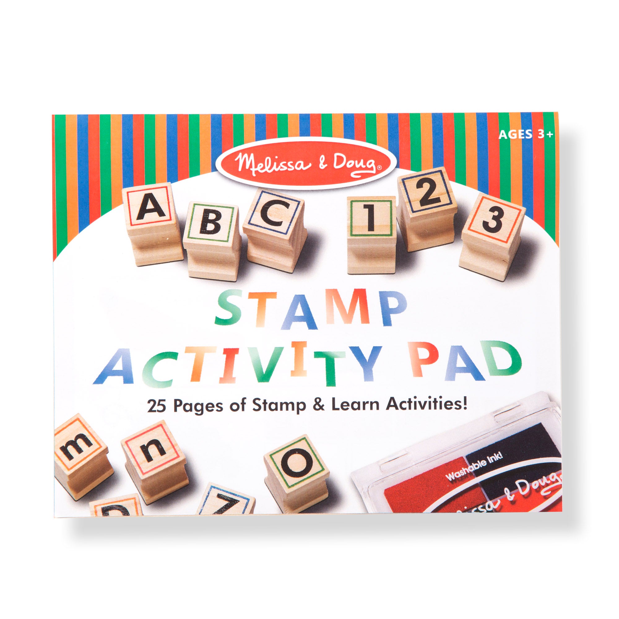 Melissa & Doug Deluxe Wooden Stamp Set - ABCs 123s - Image 4