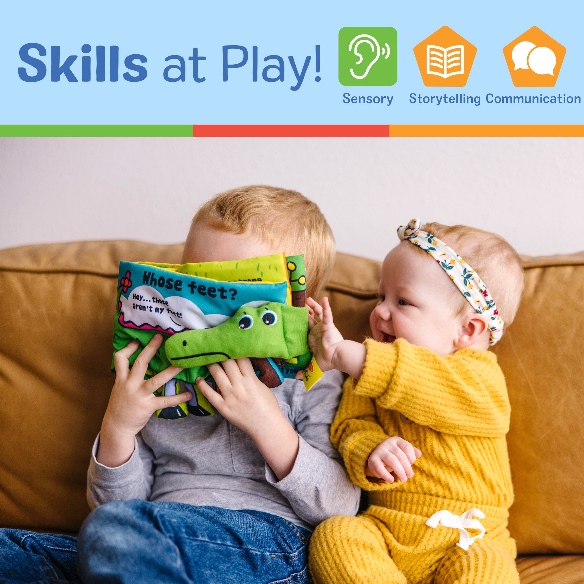 Melissa & Doug Soft Activity Book - Whose Feet? - Image 5