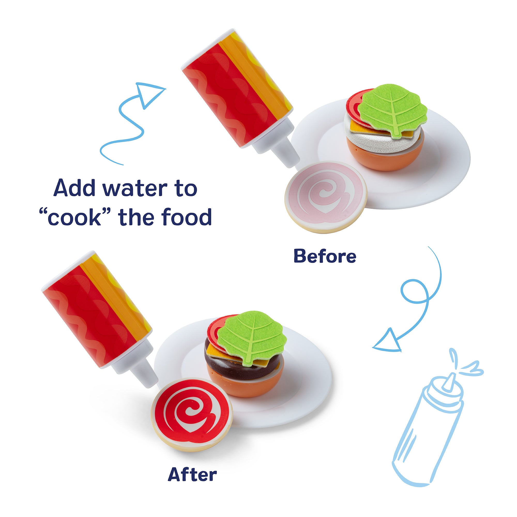 Melissa & Doug Flip & Fry Grill Play Set with Color Changing Water WOW! - Image 6