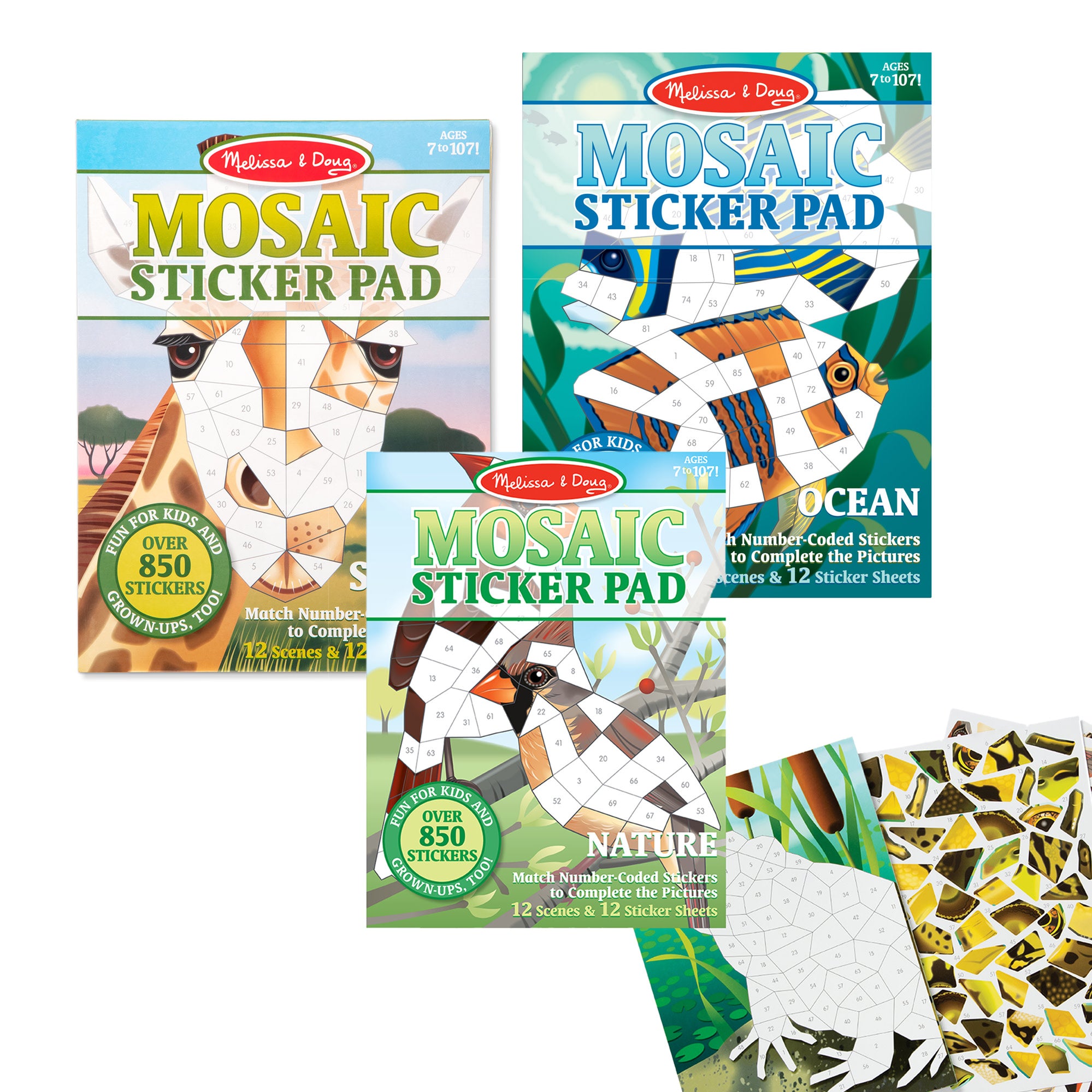 Melissa & Doug Mosaic Sticker Pad - Ocean - Image 7
