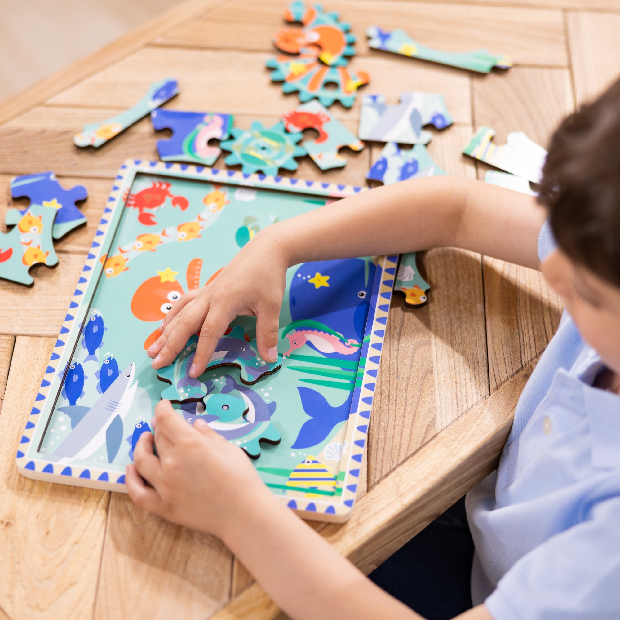 Melissa & Doug Wooden Underwater Gear Puzzle ?C 18 Pieces - Image 2