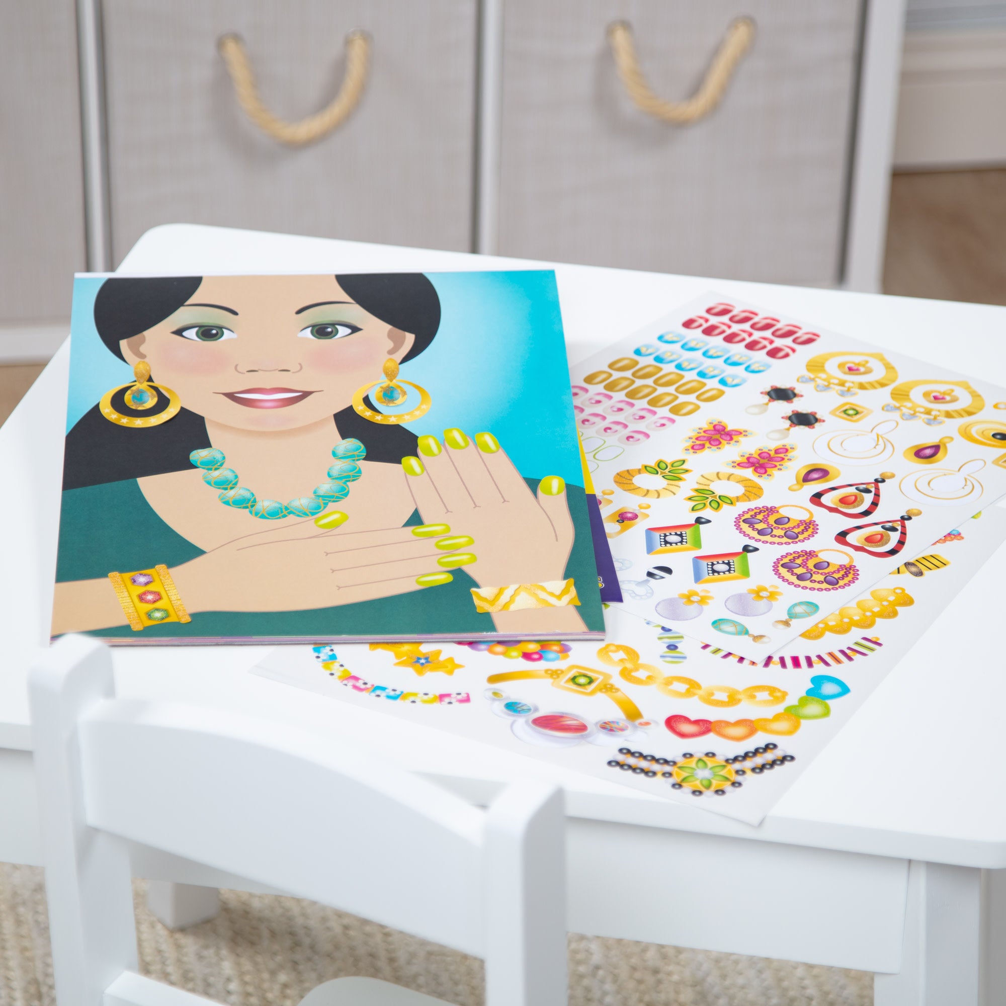 Melissa & Doug Sticker Pad - Jewelry & Nails Glitter Collection - Image 9