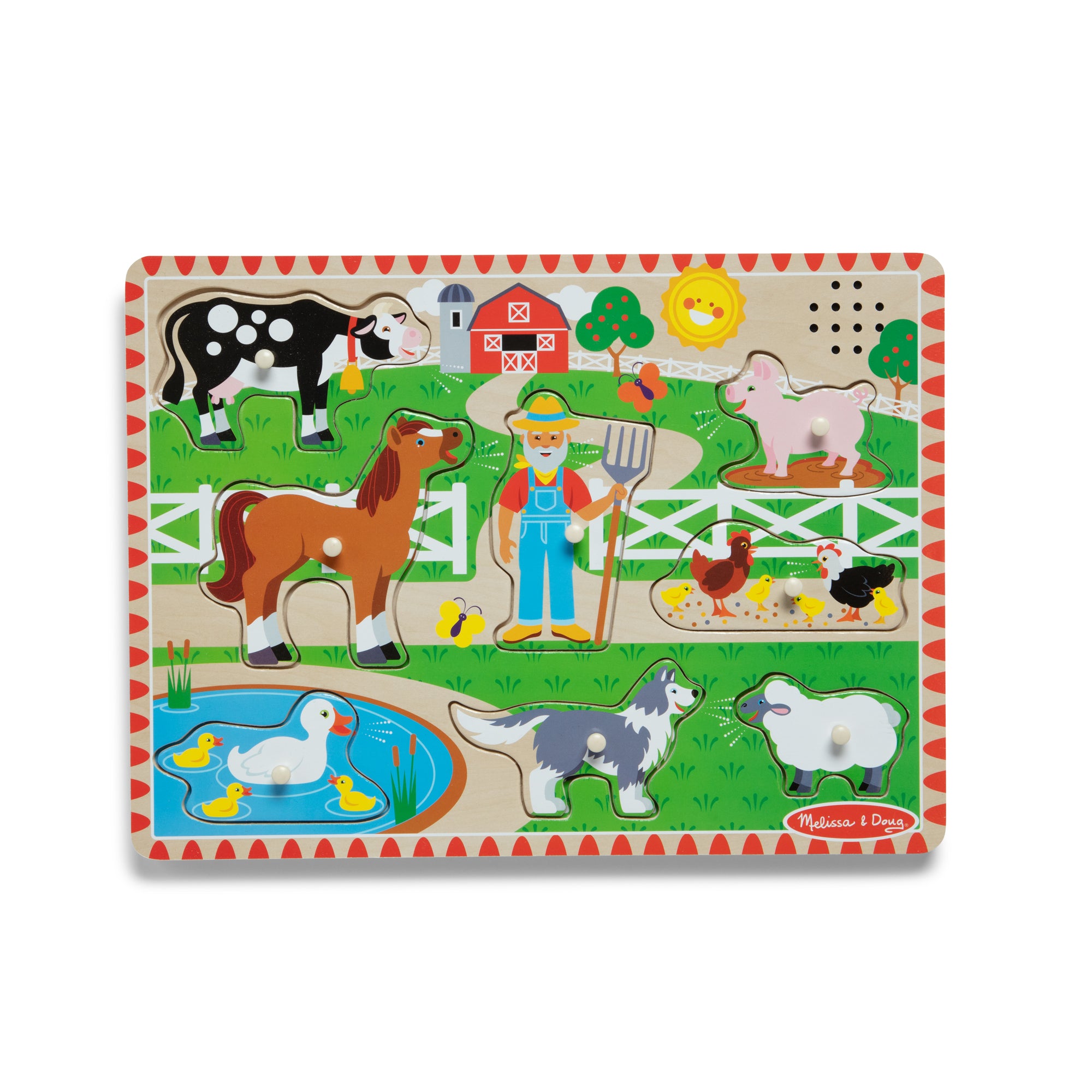 Melissa & Doug Old MacDonald's Farm Song Puzzle - 8 Pieces