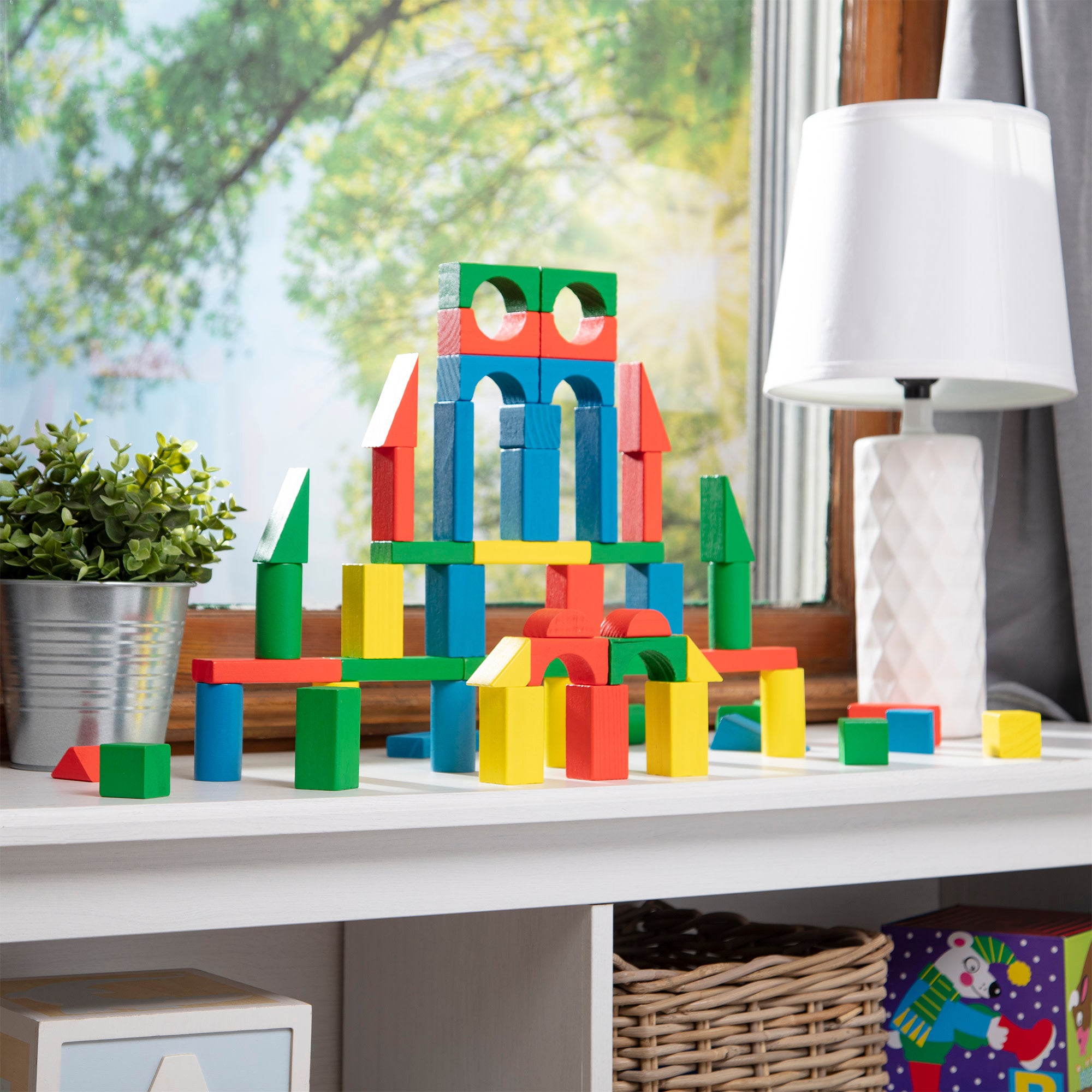 Melissa & Doug 100-Piece Wood Blocks Set - Image 10