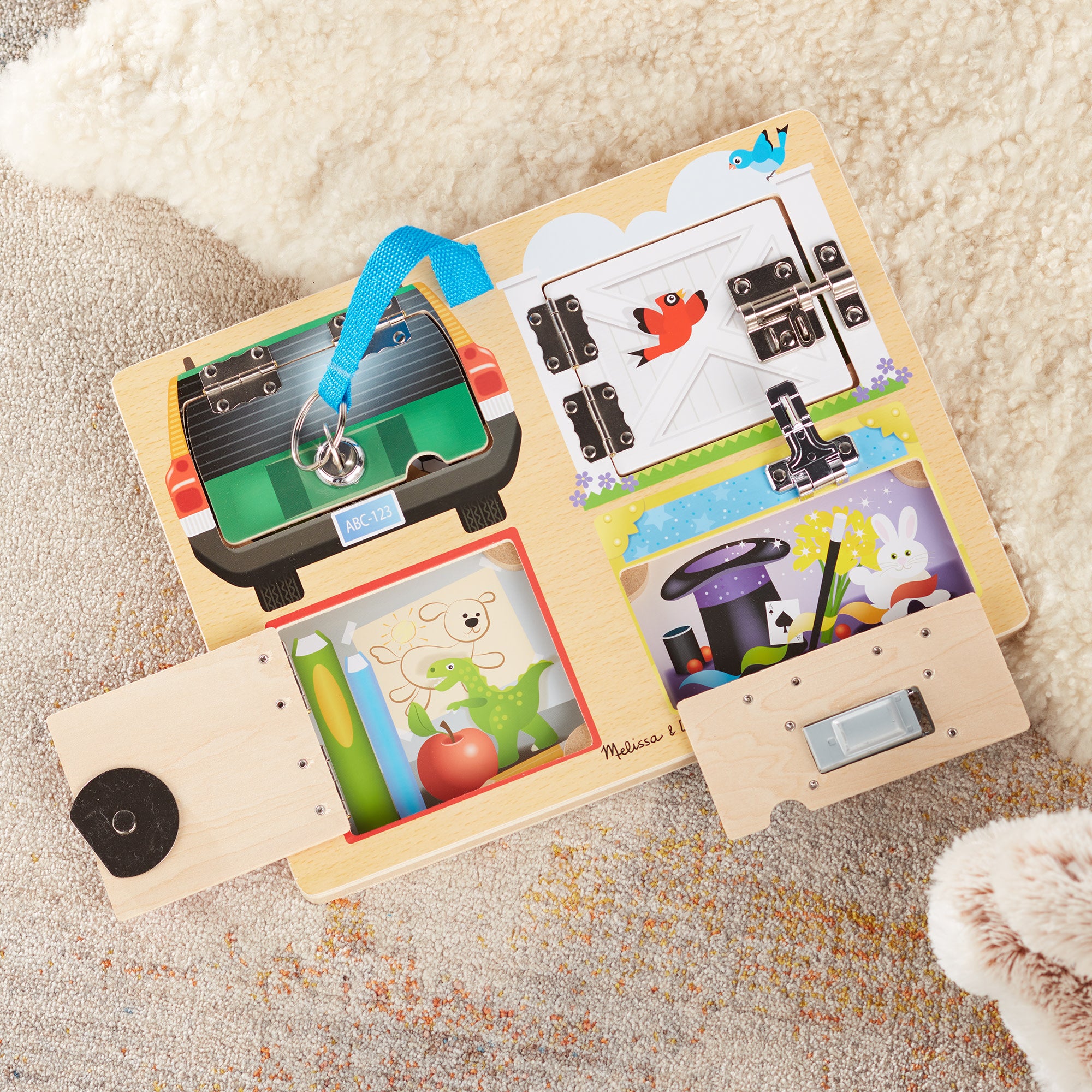 Melissa & Doug Locks & Latches Board - Image 9