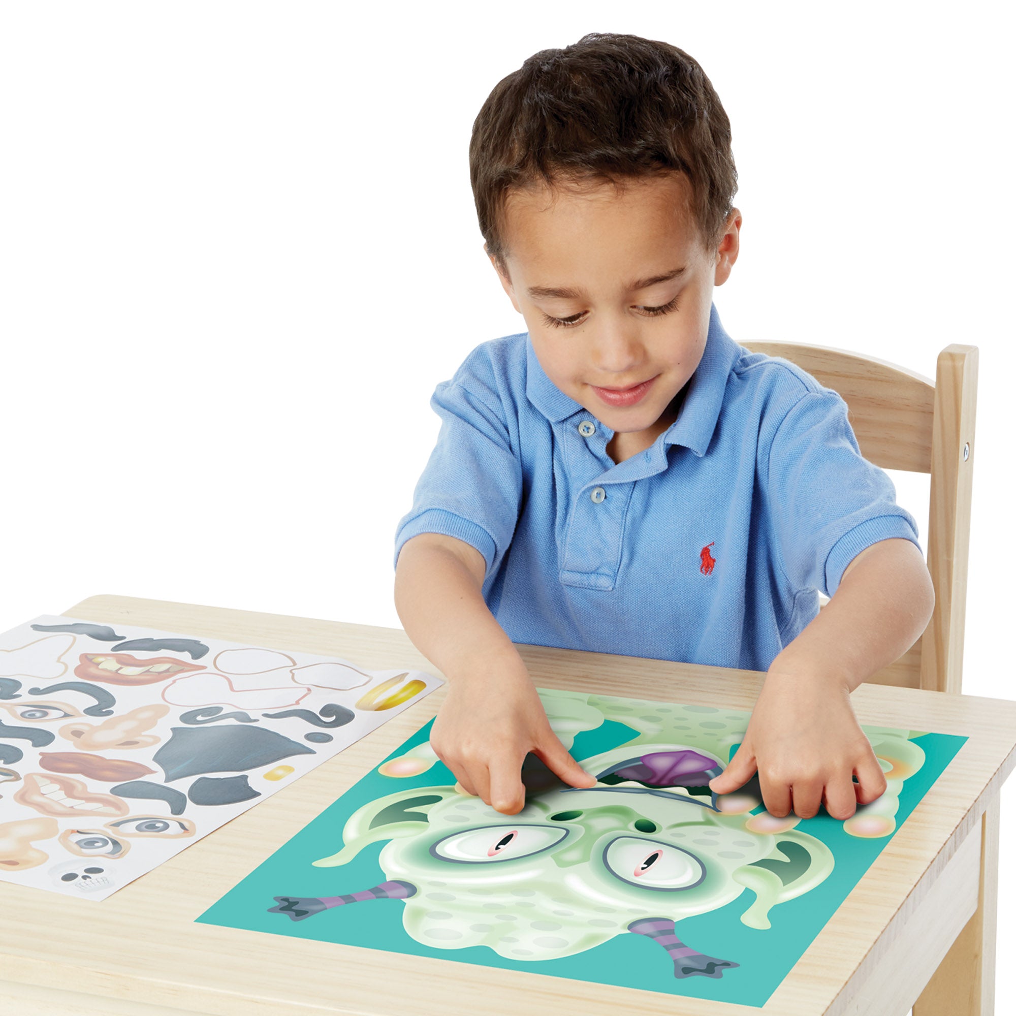 Melissa & Doug Make-a-Face Sticker Pad - Crazy Characters - Image 8