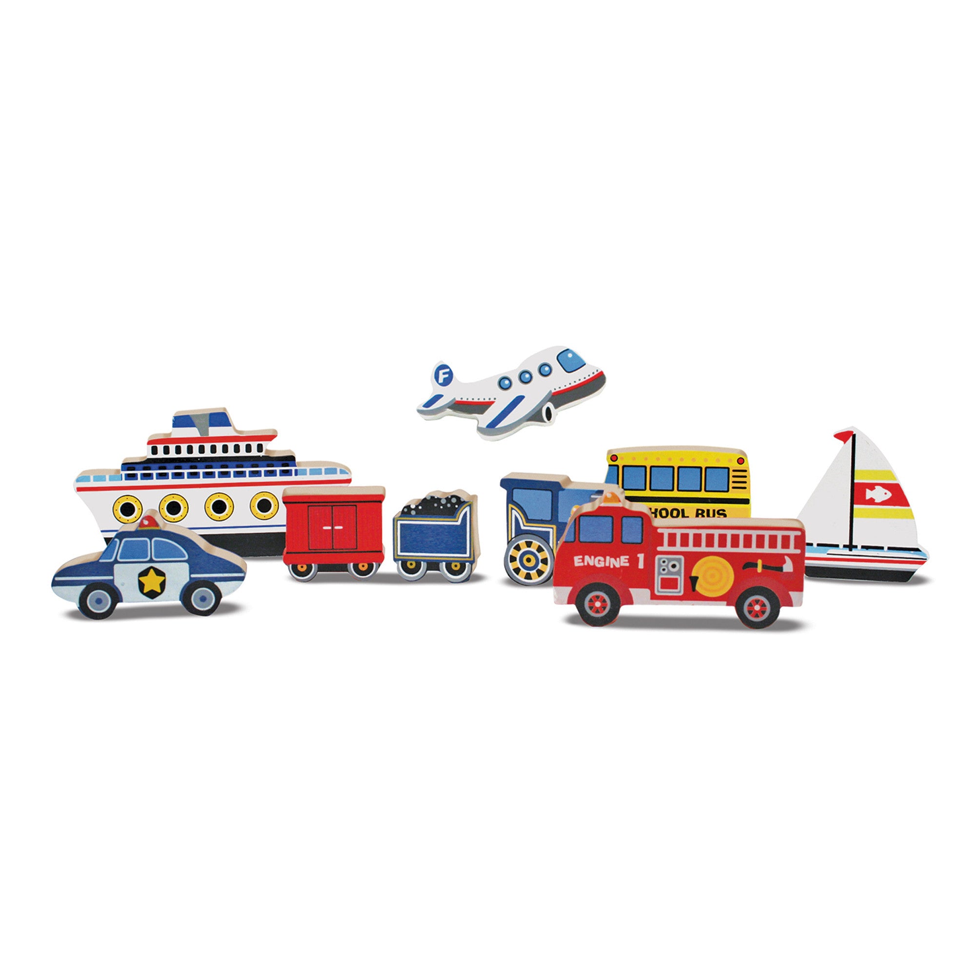 Melissa & Doug Vehicles Chunky Puzzle - 9 Pieces - Image 4