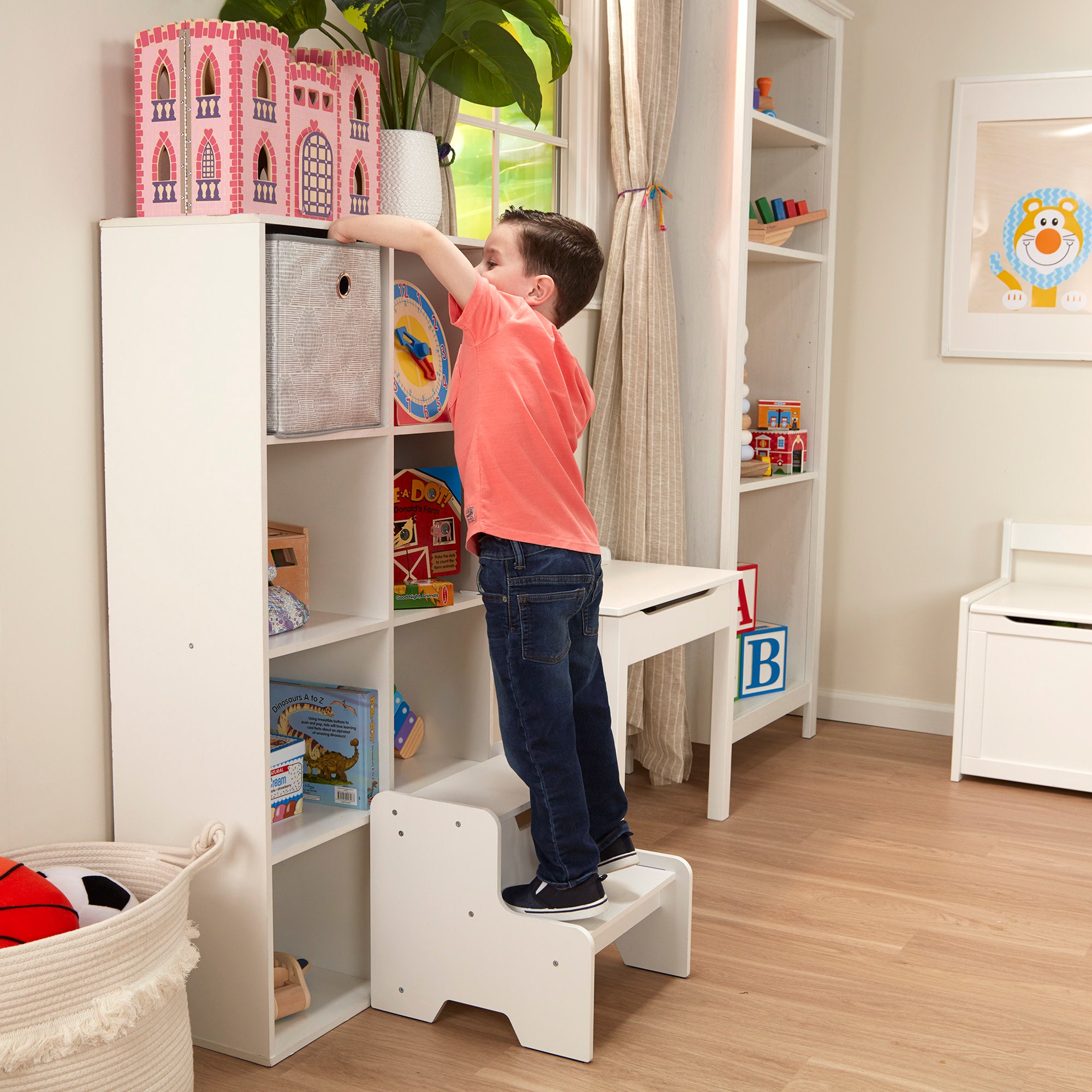 Melissa & Doug Wooden Step Stool - White - Image 6