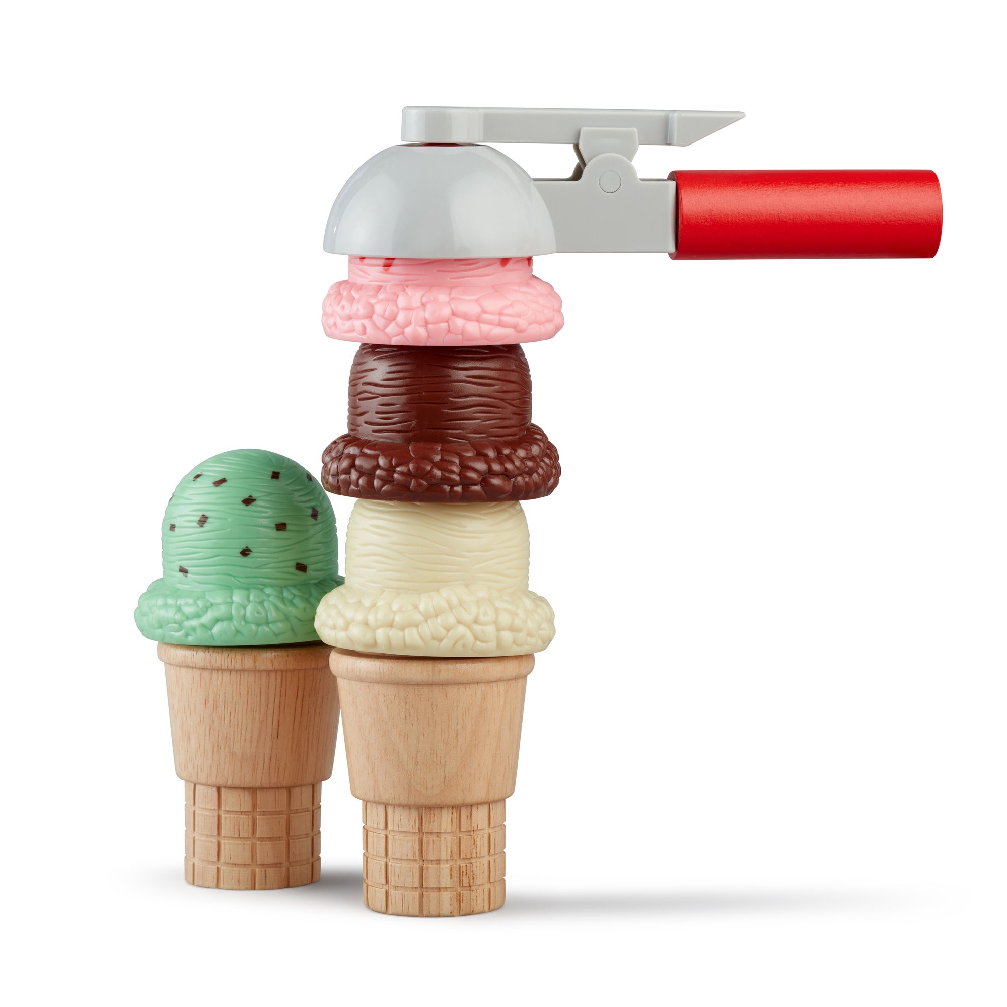 Melissa & Doug Scoop & Stack Ice Cream Cone Magnetic Play Set - Image 5