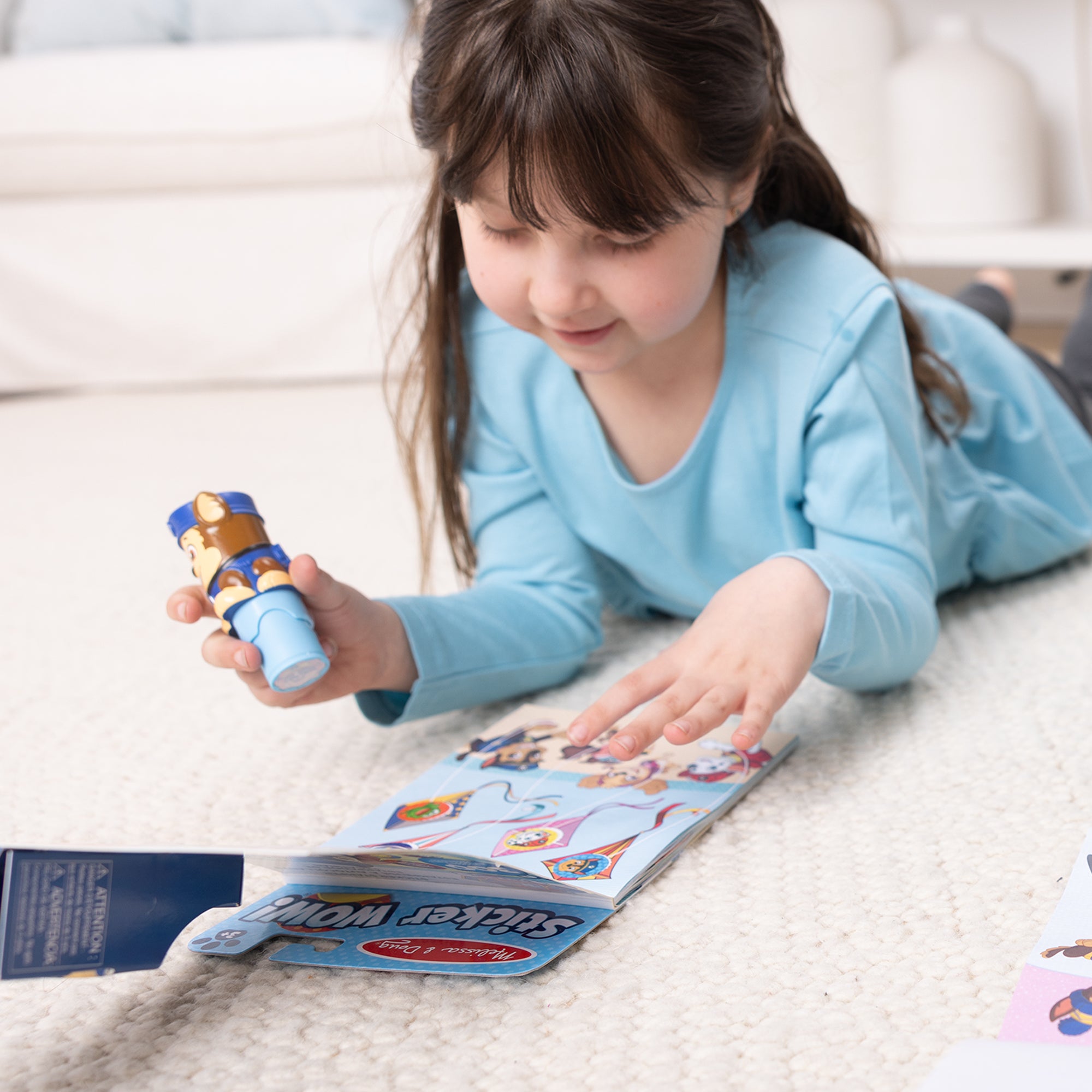 Melissa & Doug Sticker WOW!? PAW Patrol Chase Bundle: Activity Pad & Sticker Stamper + Mini Activity Pad and 200 Refill Stickers - Image 5
