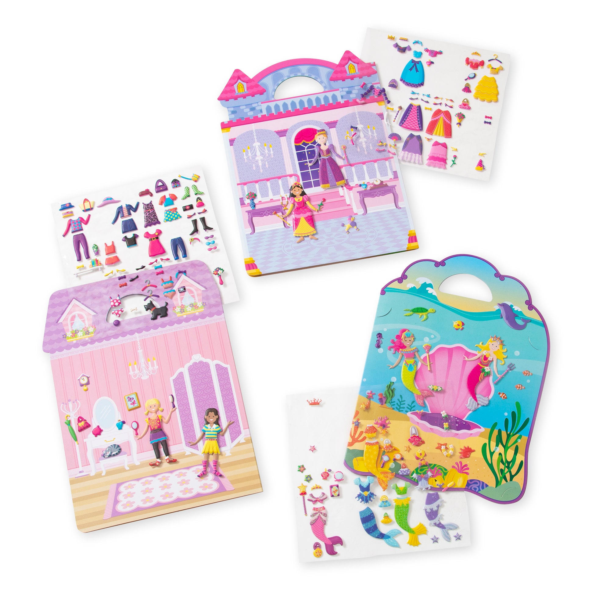 Melissa & Doug Puffy Sticker Bundle - Dress-Up, Princess and Mermaid - Image 4