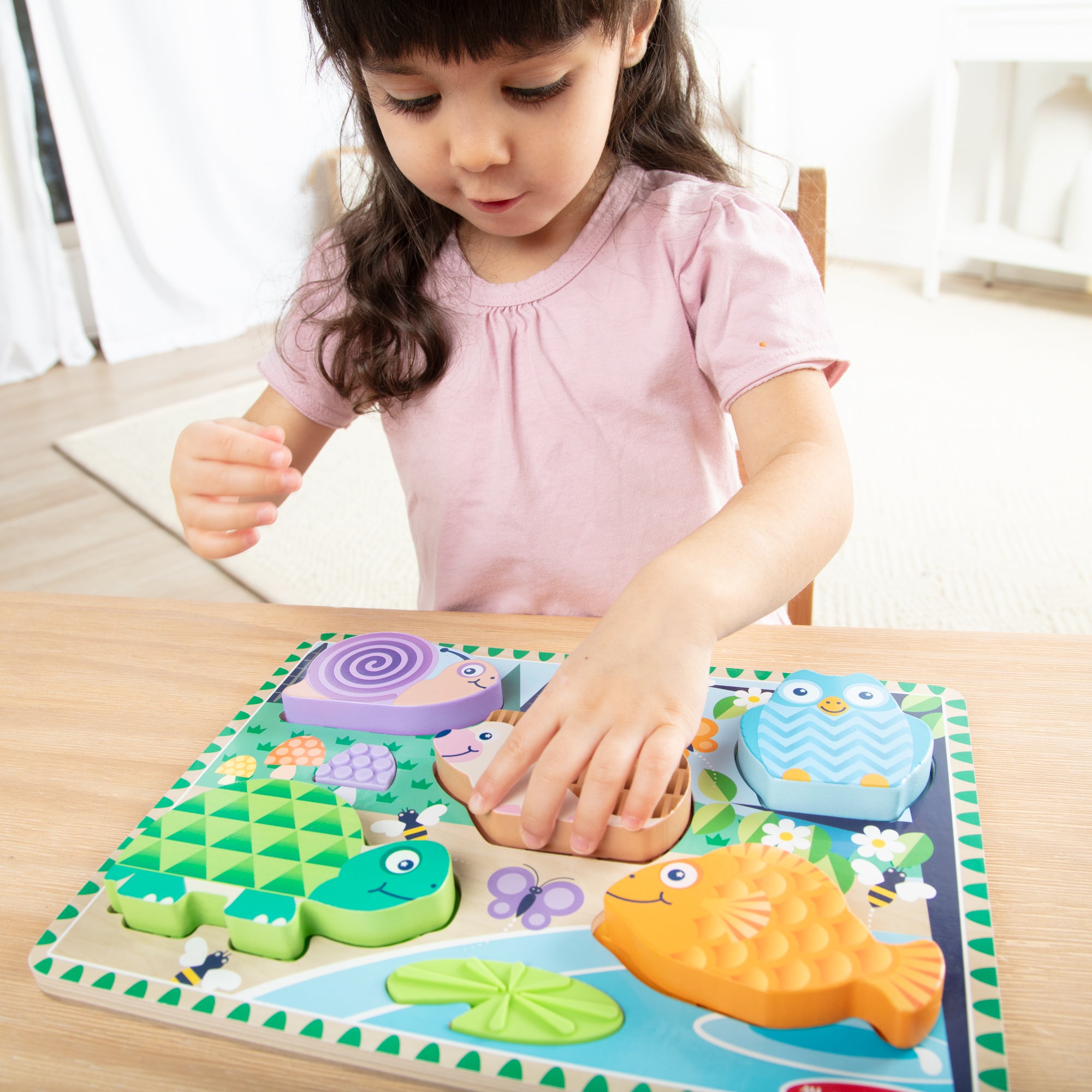 Melissa & Doug Forest Friends Touch & Feel Puzzle - Image 5
