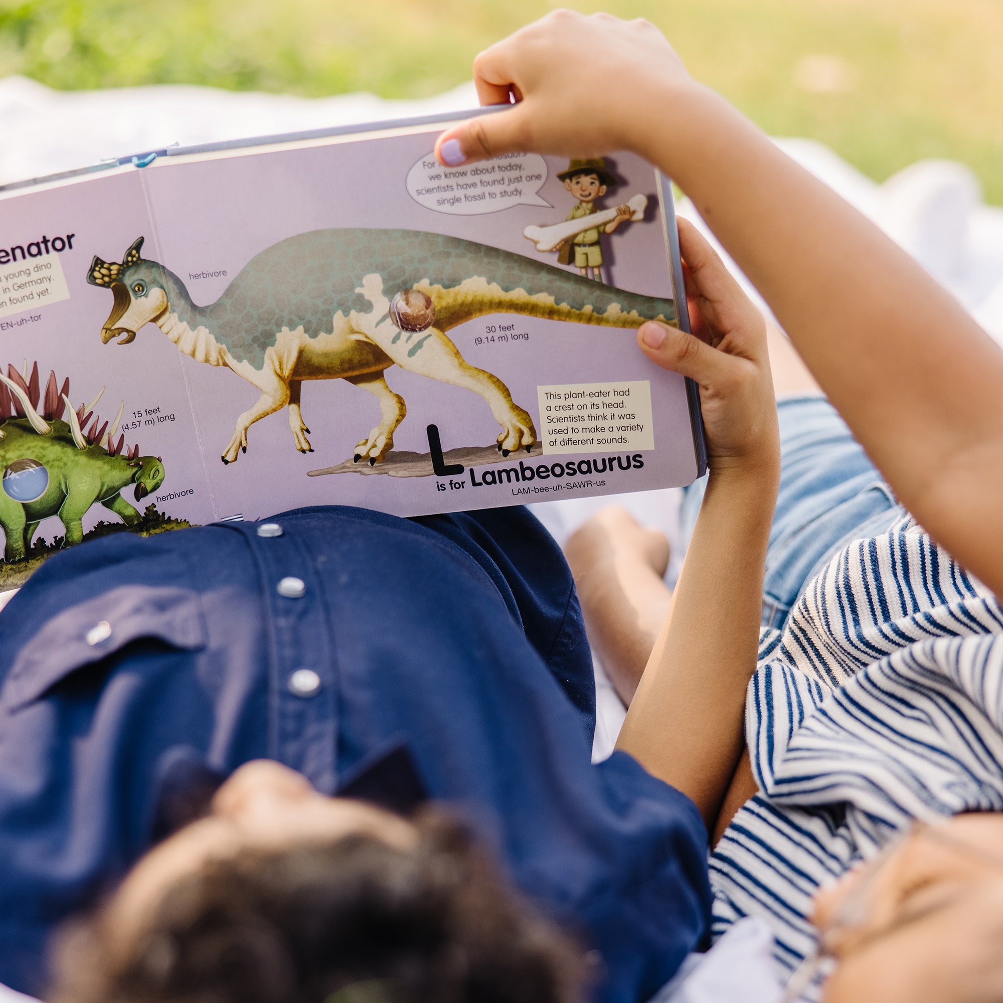 Melissa & Doug Poke-a-Dot: Dinosaurs A to Z Board Book - Image 2