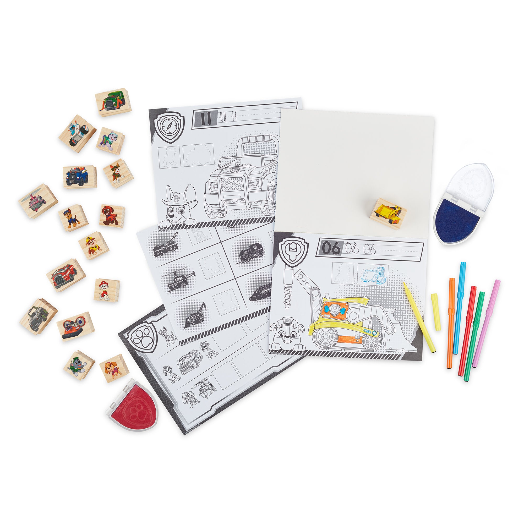 Melissa & Doug PAW Patrol Wooden Stamps Activity Set - Image 4
