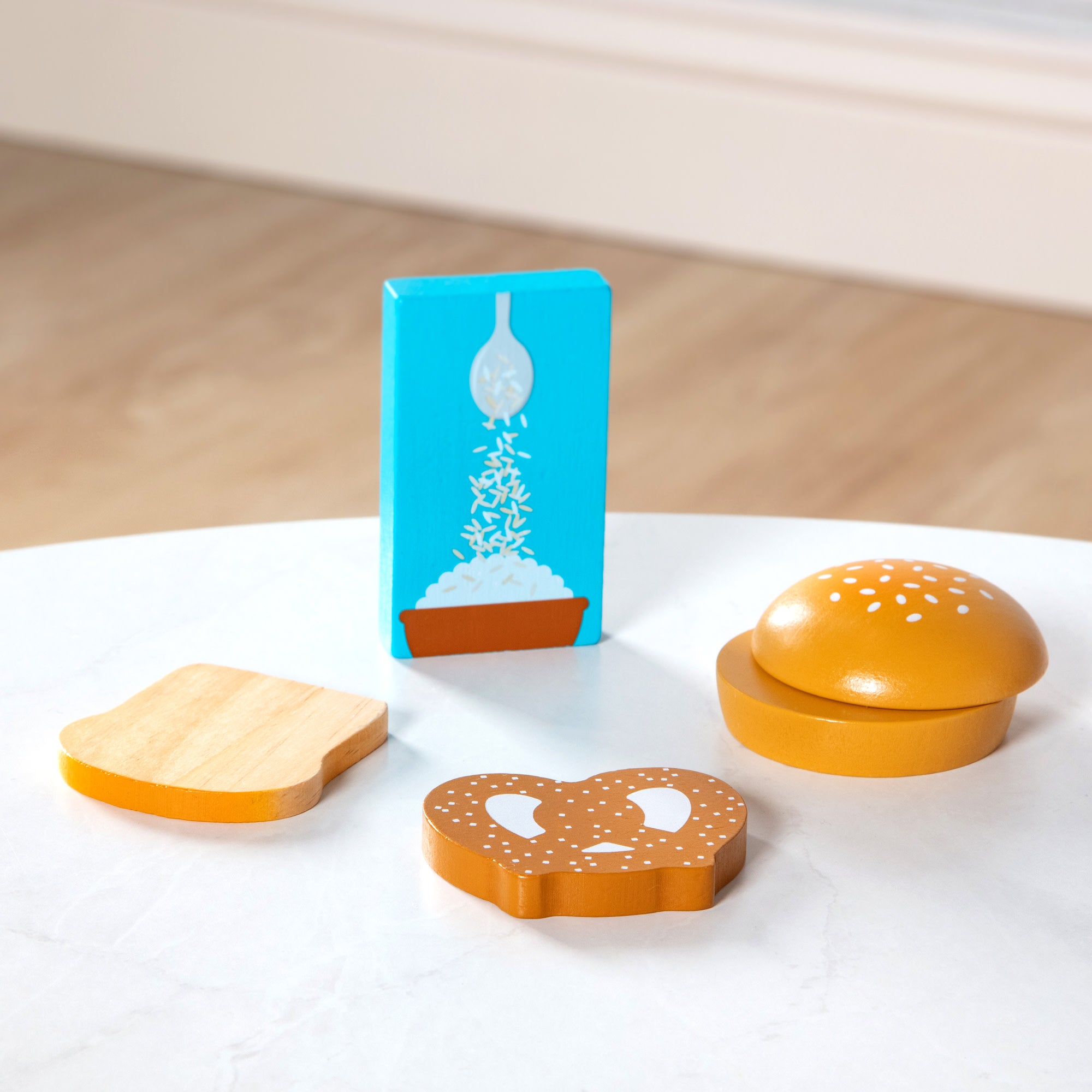 Melissa & Doug Wooden Food Groups Play Set ?C Grains - Image 9