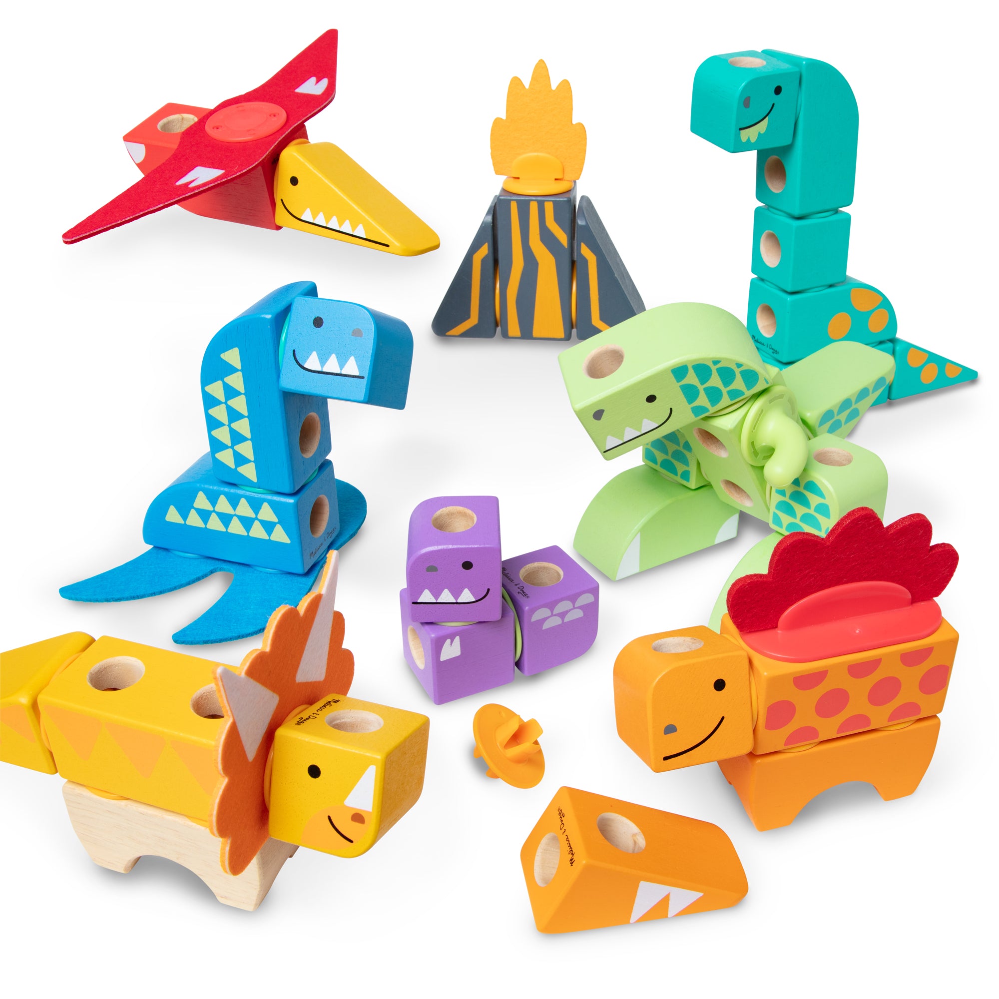 Melissa & Doug Blockables? Dinosaur Play Set