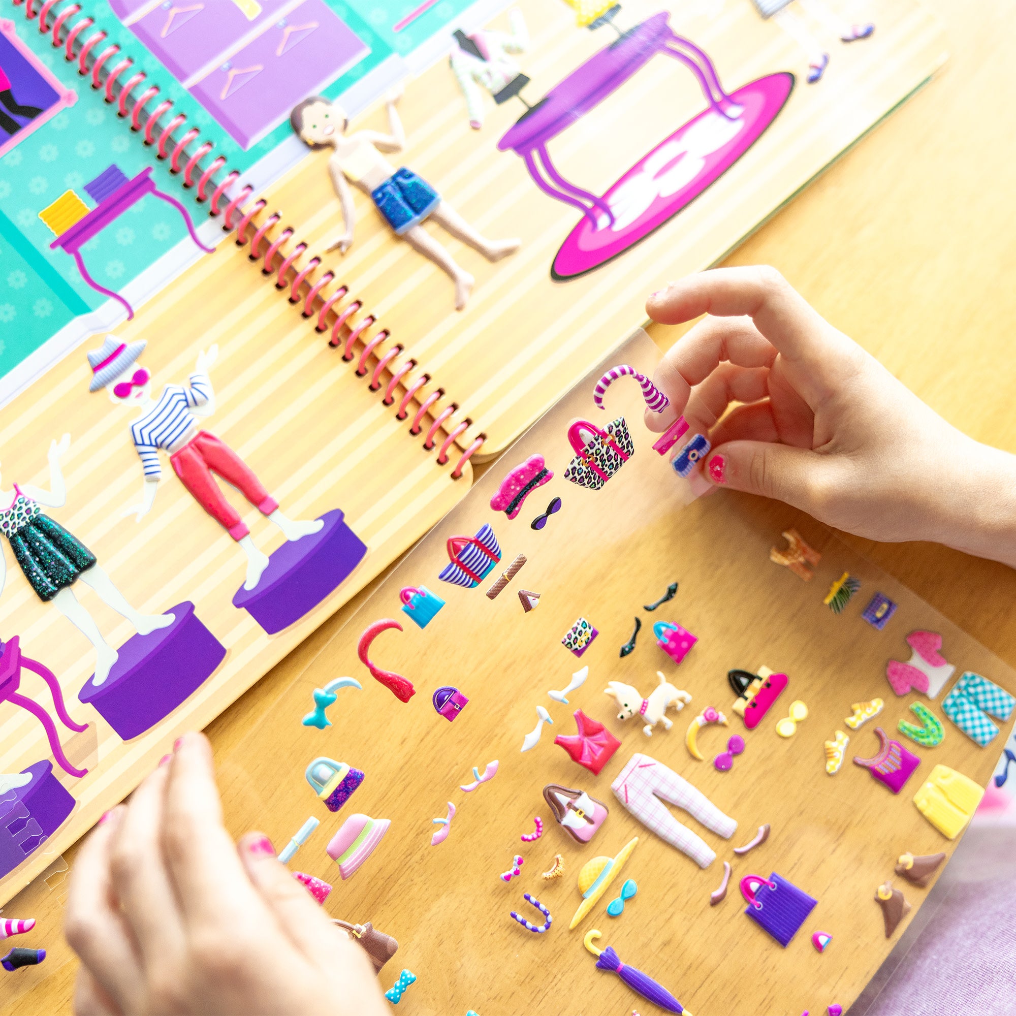 Melissa & Doug Puffy Sticker Activity Book - Day of Glamour - Image 2