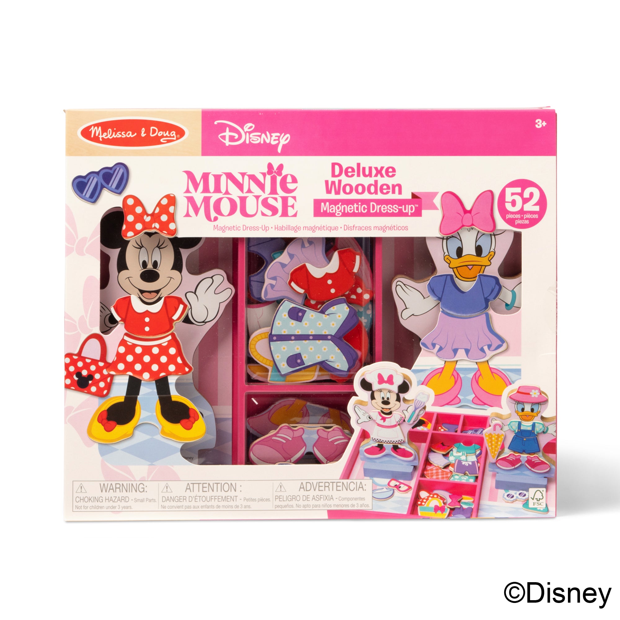 Melissa & Doug Disney Minnie & Daisy Deluxe Wooden Magnetic Dress-Up - Image 3