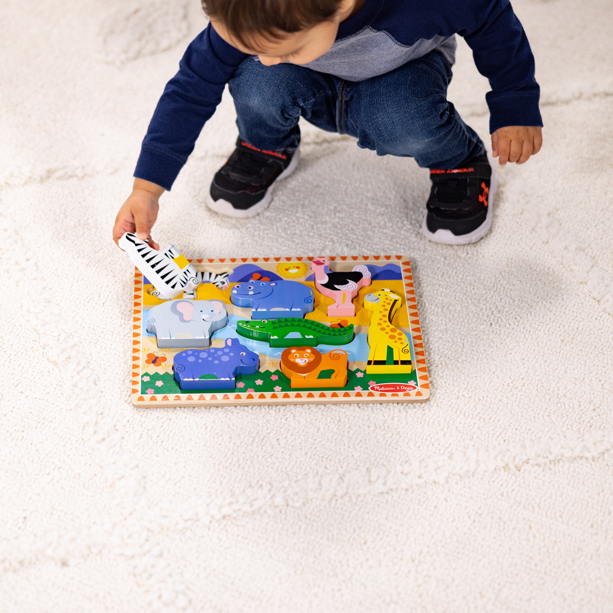 Melissa & Doug Safari Chunky Puzzle - 8 Pieces - Image 8